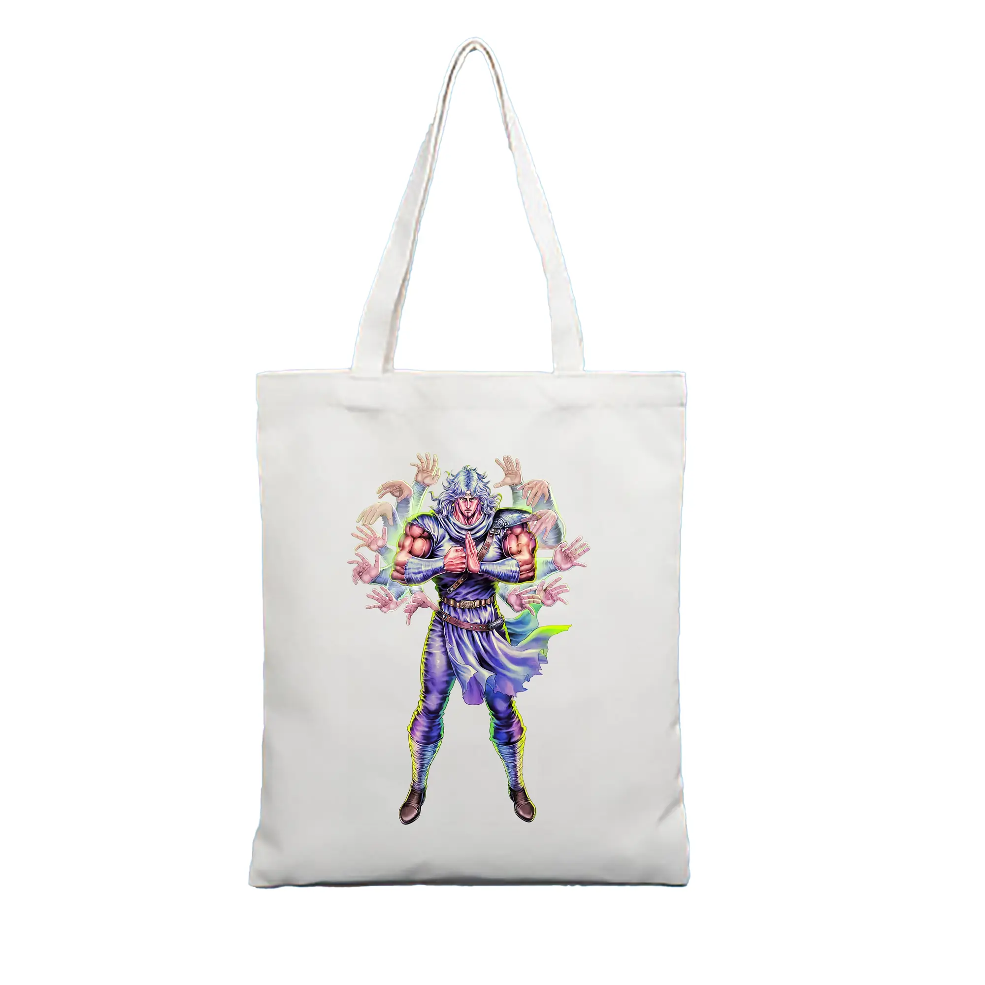 北斗の拳 グッズ,トキ - 縦型キャンバス手提げバッグ（トートバッグ） ・ キャンバス素材 ・ ショッピング用 ・ 軽量 丈夫 お手入れ簡単