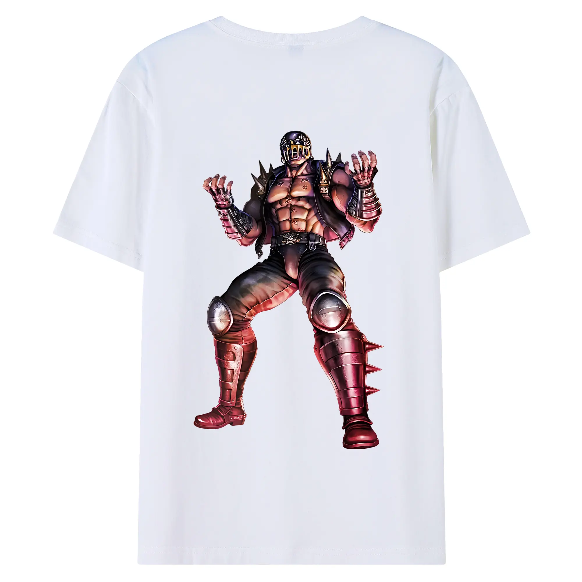 北斗の拳 グッズ,ジャギ - 綿100％ 半袖Tシャツ ・ バックプリント ・ 快適 通気性 ・ 日常使い 散歩 スポーツ用