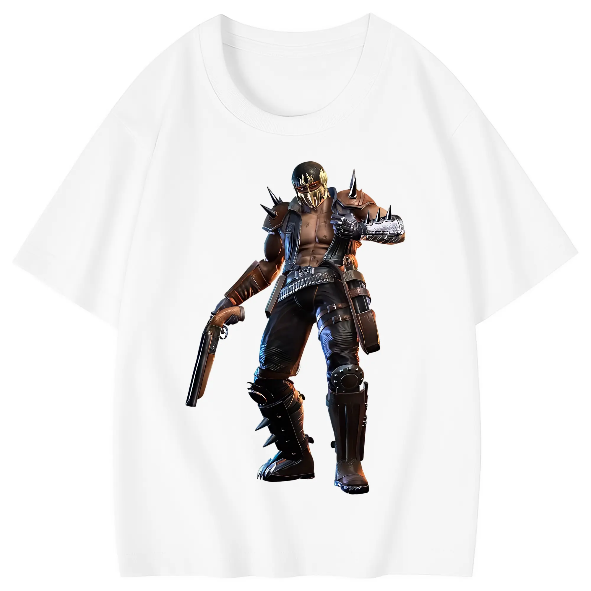 北斗の拳 グッズ,ジャギ - 綿100％ キッズTシャツ ・ フロントプリント ・ 快適 通気性 ・ スポーツ カジュアル 散歩用