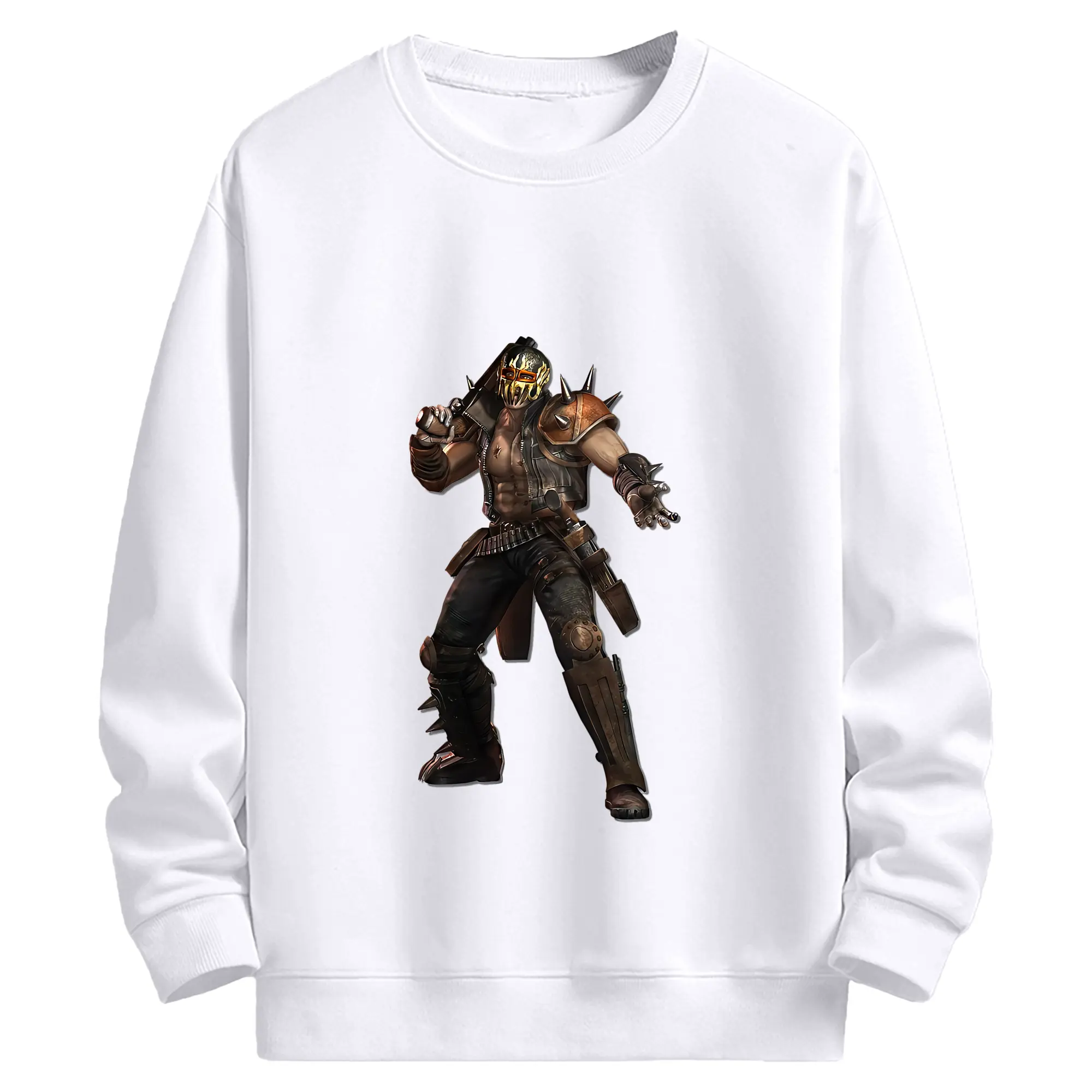 北斗の拳 グッズ,ジャギ - 高品質 クルーネック スウェット ・ コットン59％ ポリエステル41％ ・ ユニセックス 長袖 トレーナー ・ カジュアル デイリー スポーツ 散歩用