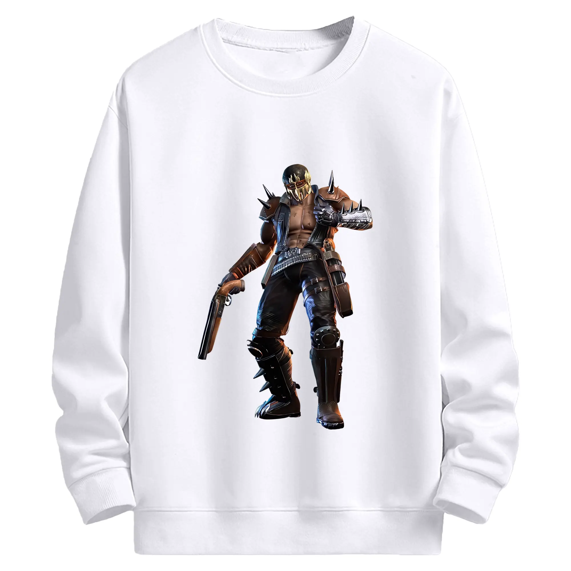 北斗の拳 グッズ,ジャギ - 高品質 クルーネック スウェット ・ コットン59％ ポリエステル41％ ・ ユニセックス 長袖 トレーナー ・ カジュアル デイリー スポーツ 散歩用