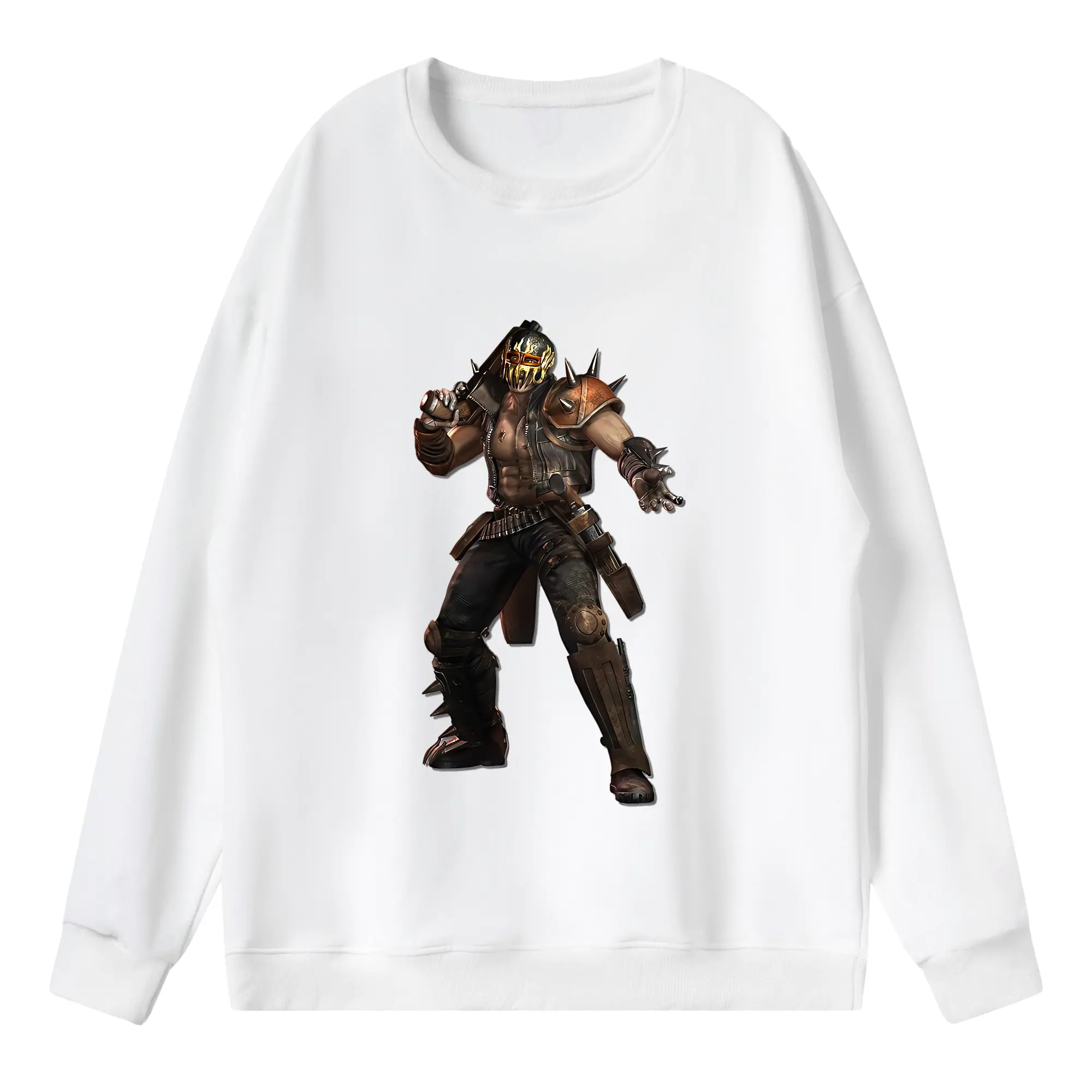 北斗の拳 グッズ,ジャギ - 薄手 クルーネック スウェット 裏毛260g · ポリエステル 春秋向け カジュアル 男女兼用 · トレーナー デイリー スポーツ 散歩に最適