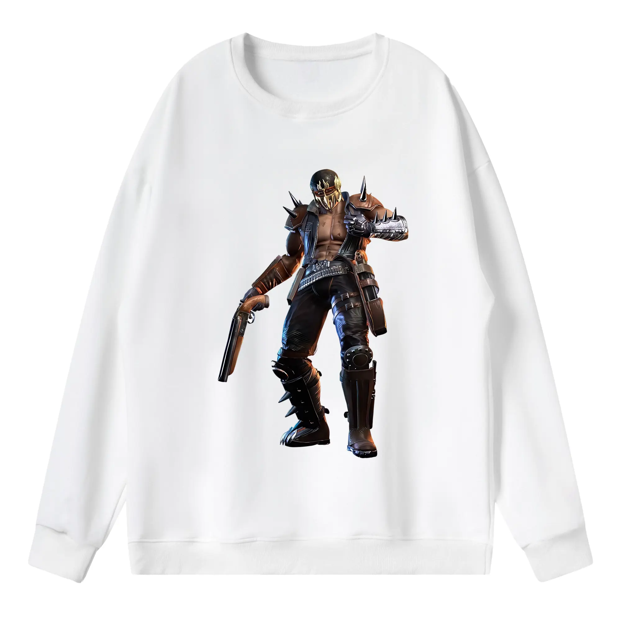 北斗の拳 グッズ,ジャギ - 薄手 クルーネック スウェット 裏毛260g · ポリエステル 春秋向け カジュアル 男女兼用 · トレーナー デイリー スポーツ 散歩に最適