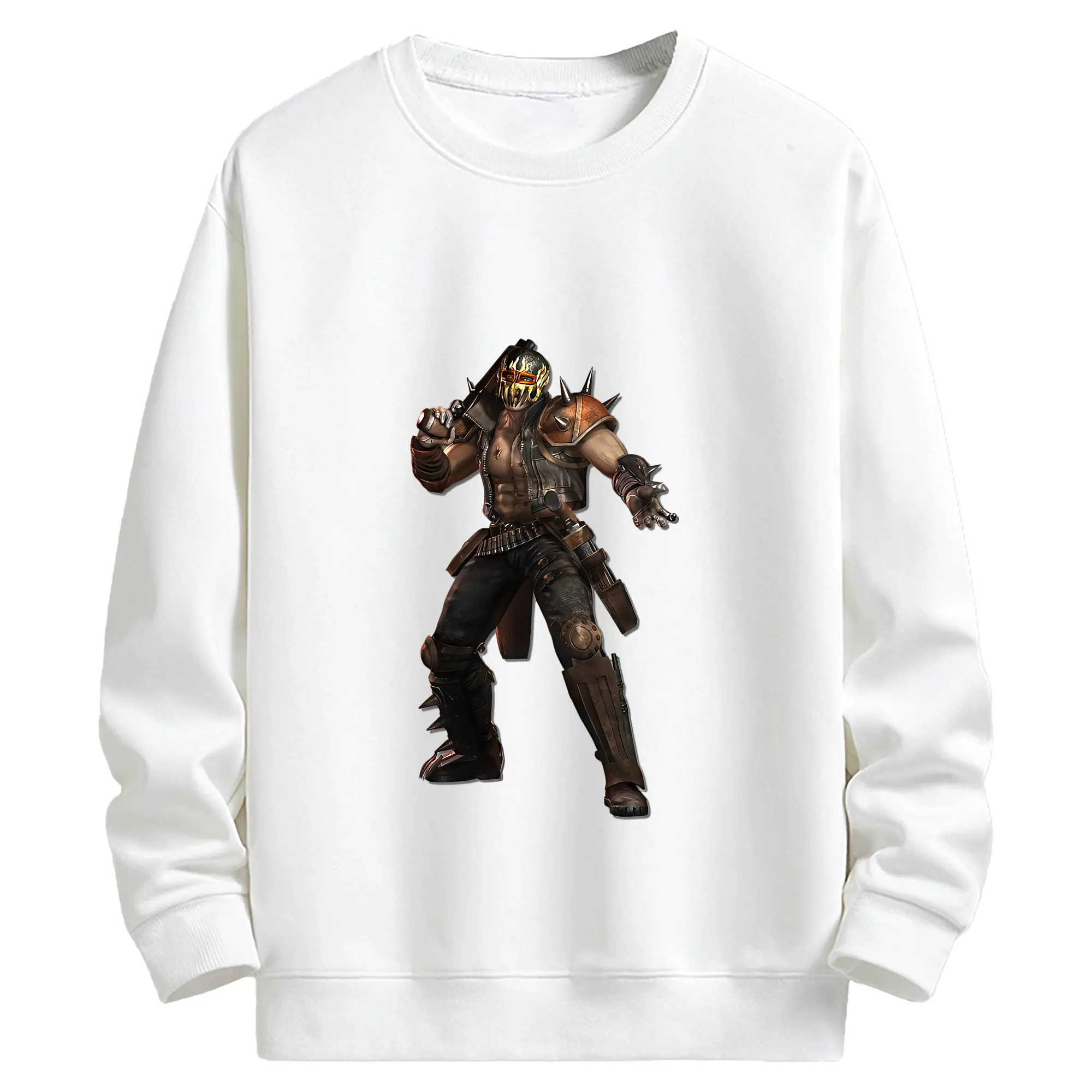 北斗の拳 グッズ,ジャギ - キッズ クルーネックスウェットシャツ ・ フロントプリント ・ 綿80％ ポリエステル20％ ・ 快適 通学 スポーツ 日常使い お散歩用