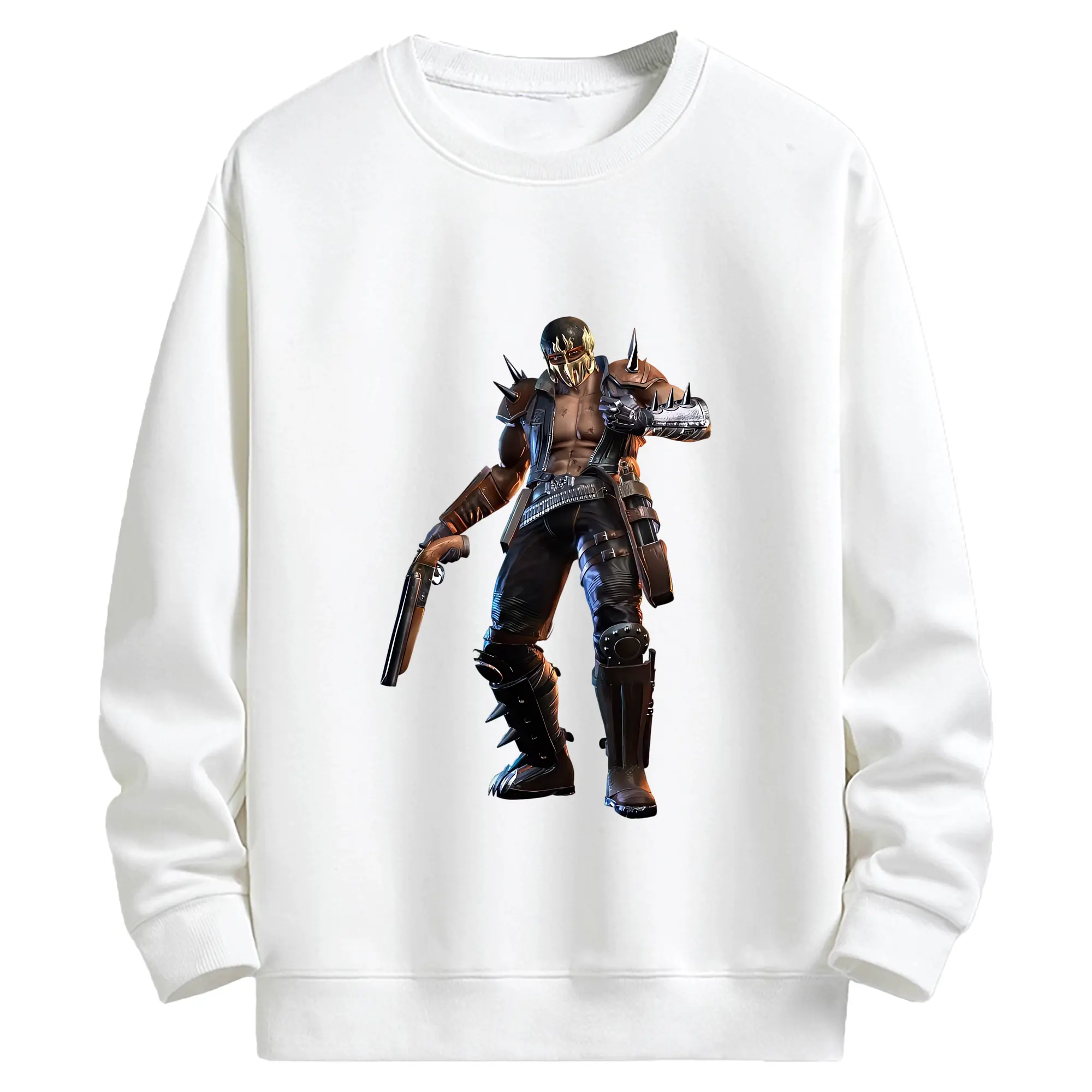 北斗の拳 グッズ,ジャギ - キッズ クルーネックスウェットシャツ ・ フロントプリント ・ 綿80％ ポリエステル20％ ・ 快適 通学 スポーツ 日常使い お散歩用