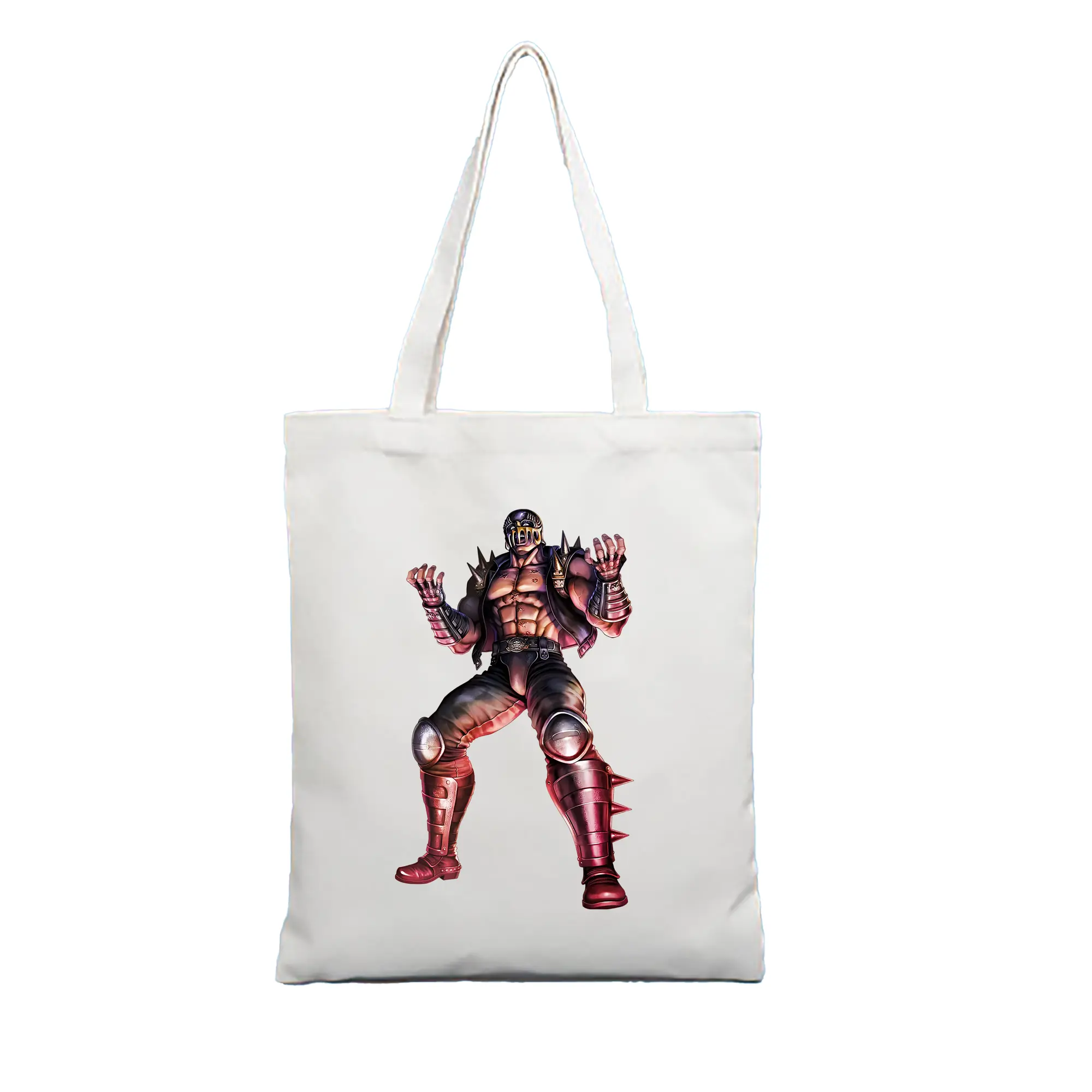 北斗の拳 グッズ,ジャギ - 縦型キャンバス手提げバッグ（トートバッグ） ・ キャンバス素材 ・ ショッピング用 ・ 軽量 丈夫 お手入れ簡単