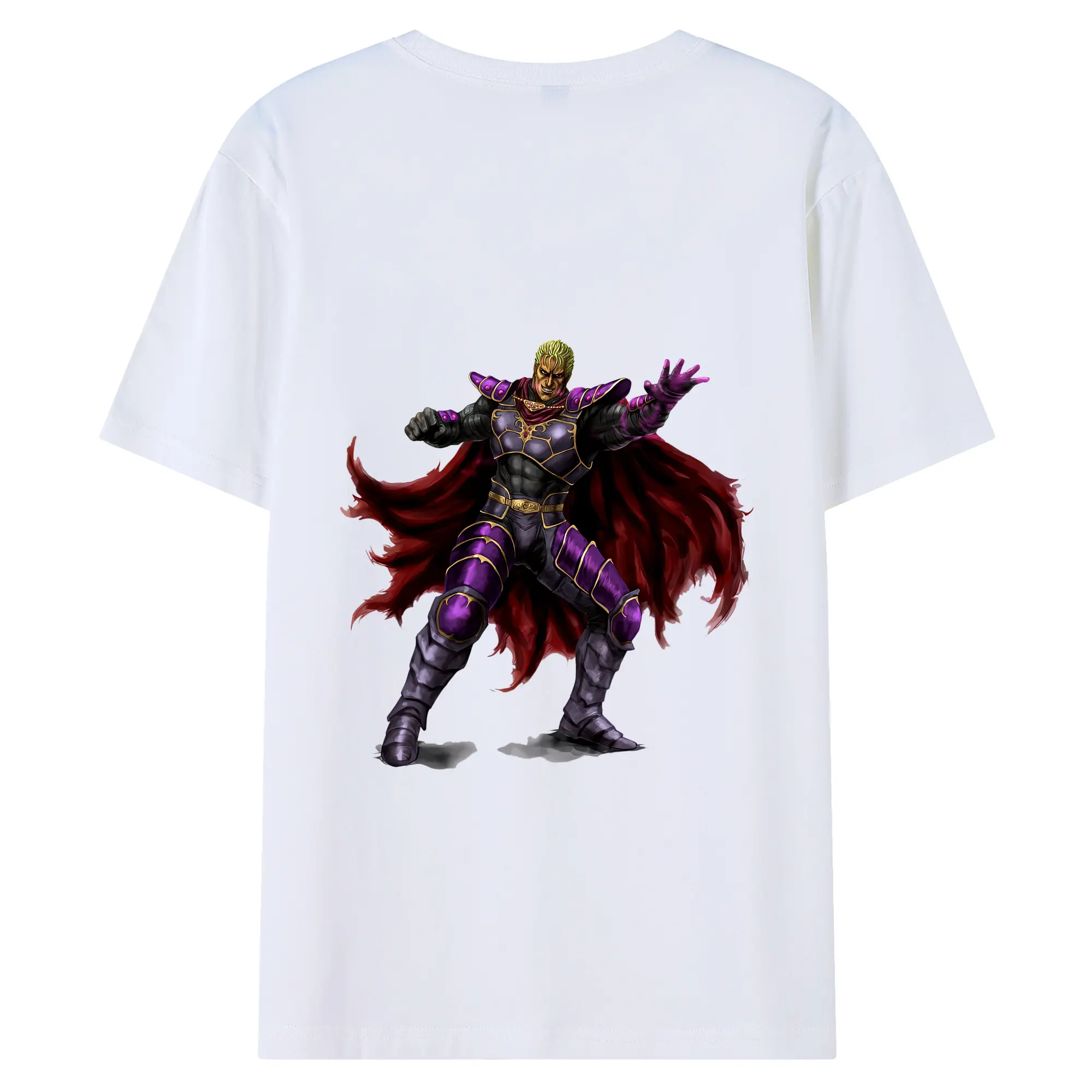 北斗の拳 グッズ,カイオウ - 綿100％ 半袖Tシャツ ・ バックプリント ・ 快適 通気性 ・ 日常使い 散歩 スポーツ用