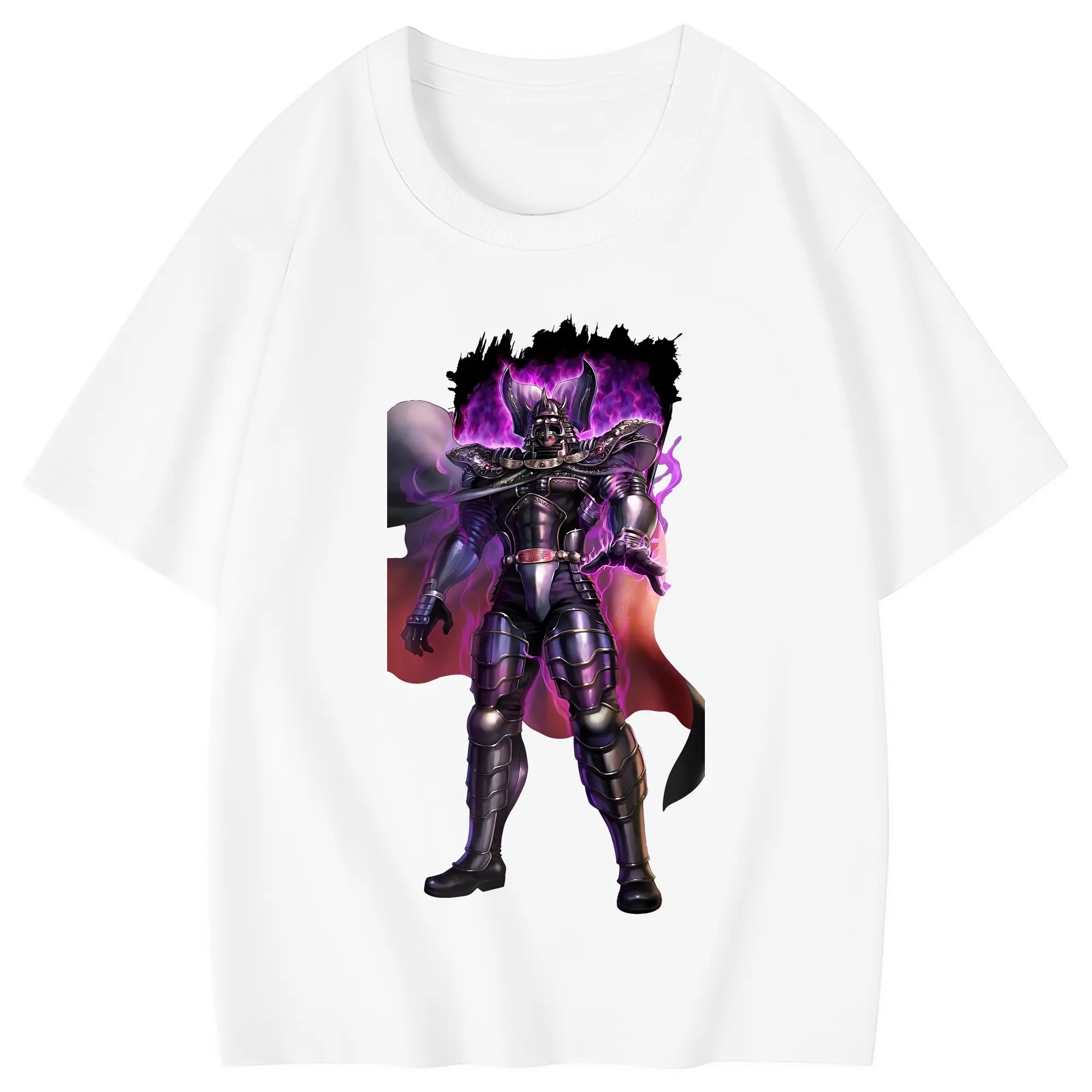 北斗の拳 グッズ,カイオウ - 綿100％ キッズTシャツ ・ フロントプリント ・ 快適 通気性 ・ スポーツ カジュアル 散歩用