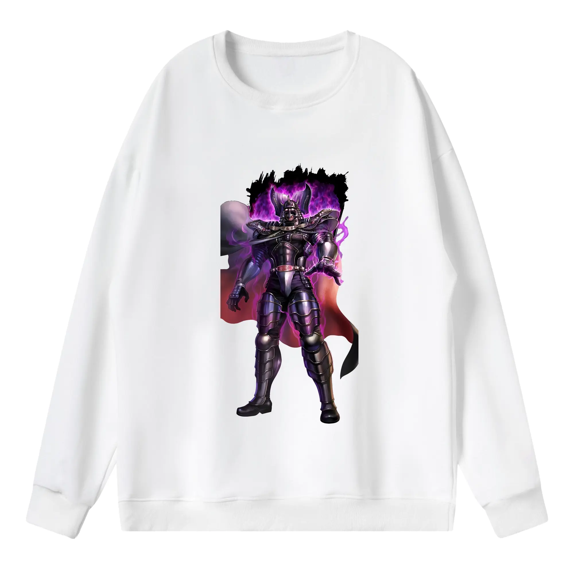 北斗の拳 グッズ,カイオウ - 薄手 クルーネック スウェット 裏毛260g · ポリエステル 春秋向け カジュアル 男女兼用 · トレーナー デイリー スポーツ 散歩に最適