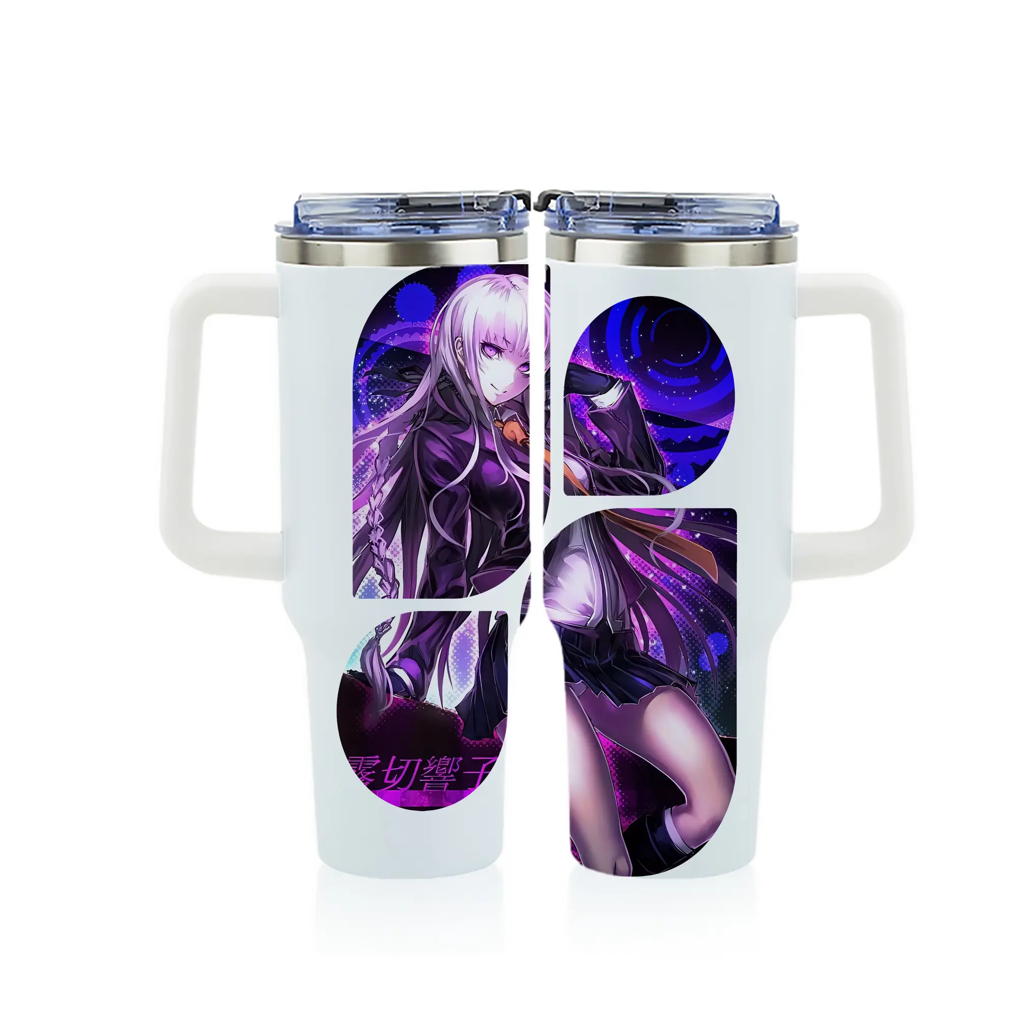 ダンガンロンパ グッズ,霧切響子 - 1200mL フルプリント車用タンブラー ・ 304ステンレス 内側 ・ 201ステンレス 外側 ・ 保温 保冷 ・ 通勤 ドライブ アウトドア用