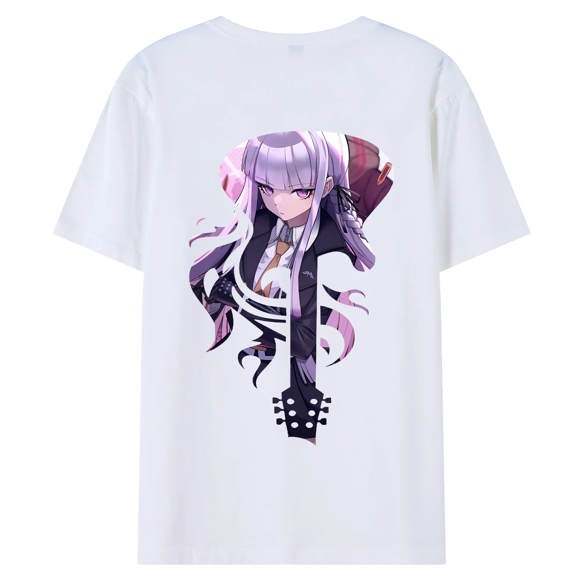 ダンガンロンパ グッズ,霧切響子 - 綿100％ 半袖Tシャツ ・ バックプリント ・ 快適 通気性 ・ 日常使い 散歩 スポーツ用