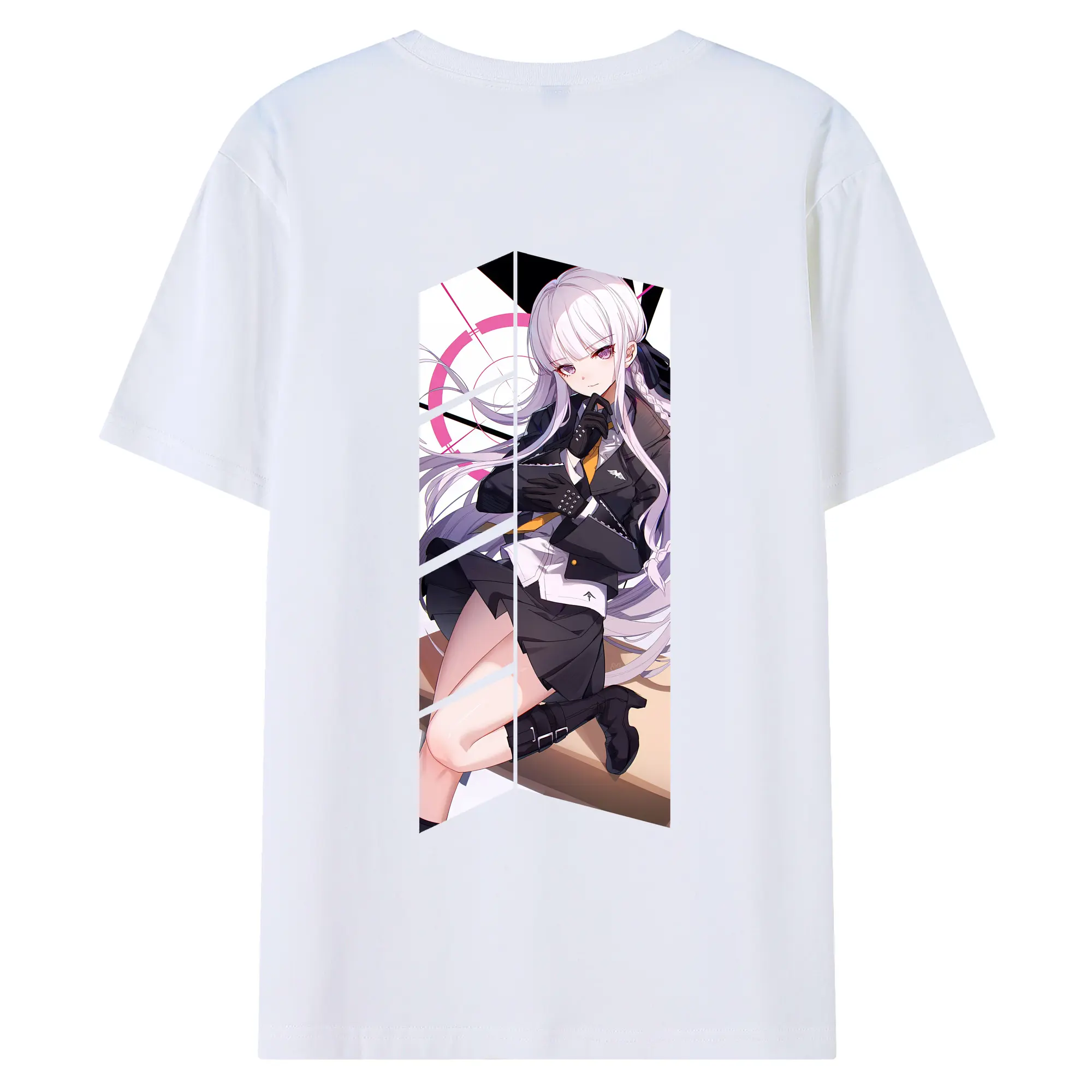 ダンガンロンパ グッズ,霧切響子 - 綿100％ 半袖Tシャツ ・ バックプリント ・ 快適 通気性 ・ 日常使い 散歩 スポーツ用