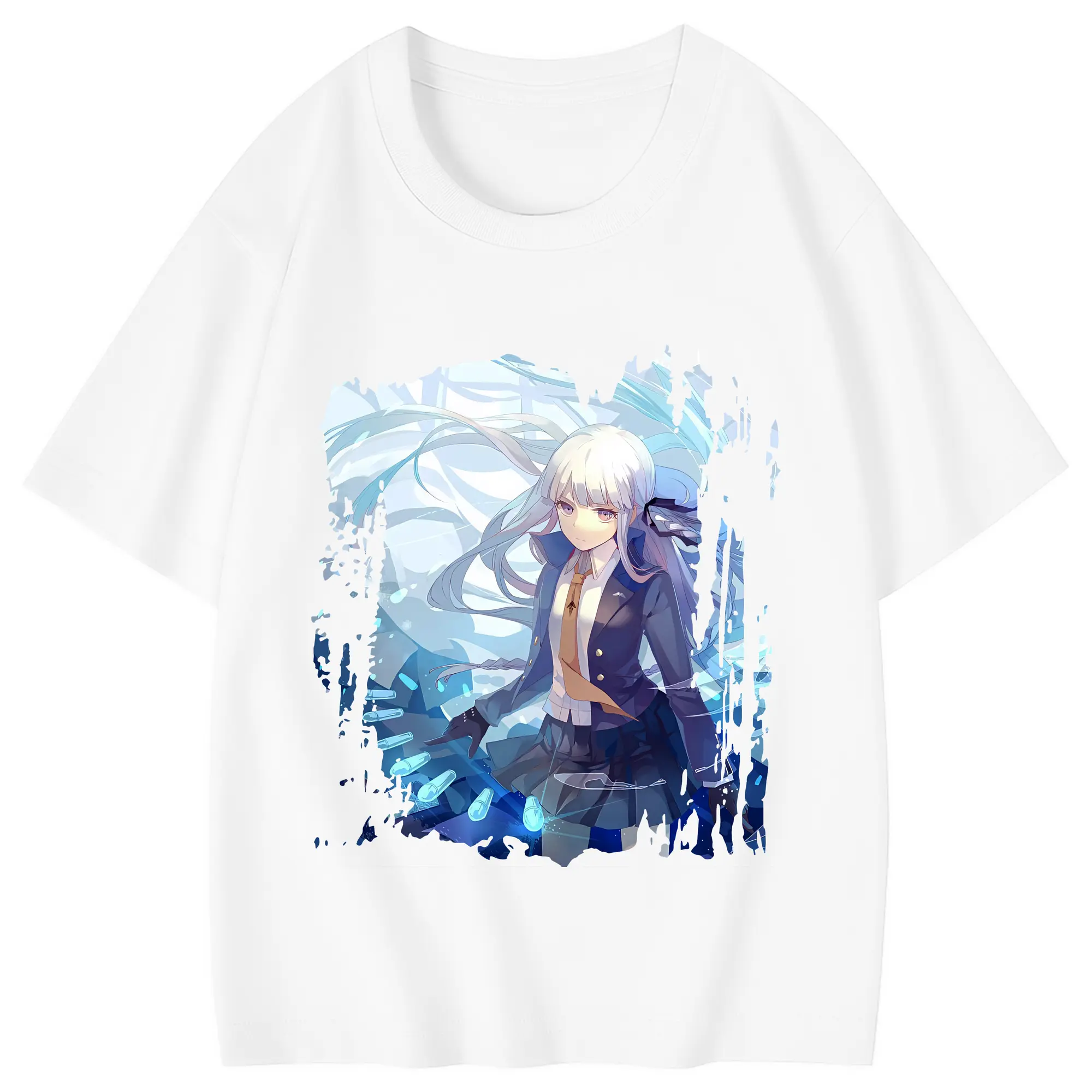ダンガンロンパ グッズ,霧切響子 - 綿100％ キッズTシャツ ・ フロントプリント ・ 快適 通気性 ・ スポーツ カジュアル 散歩用