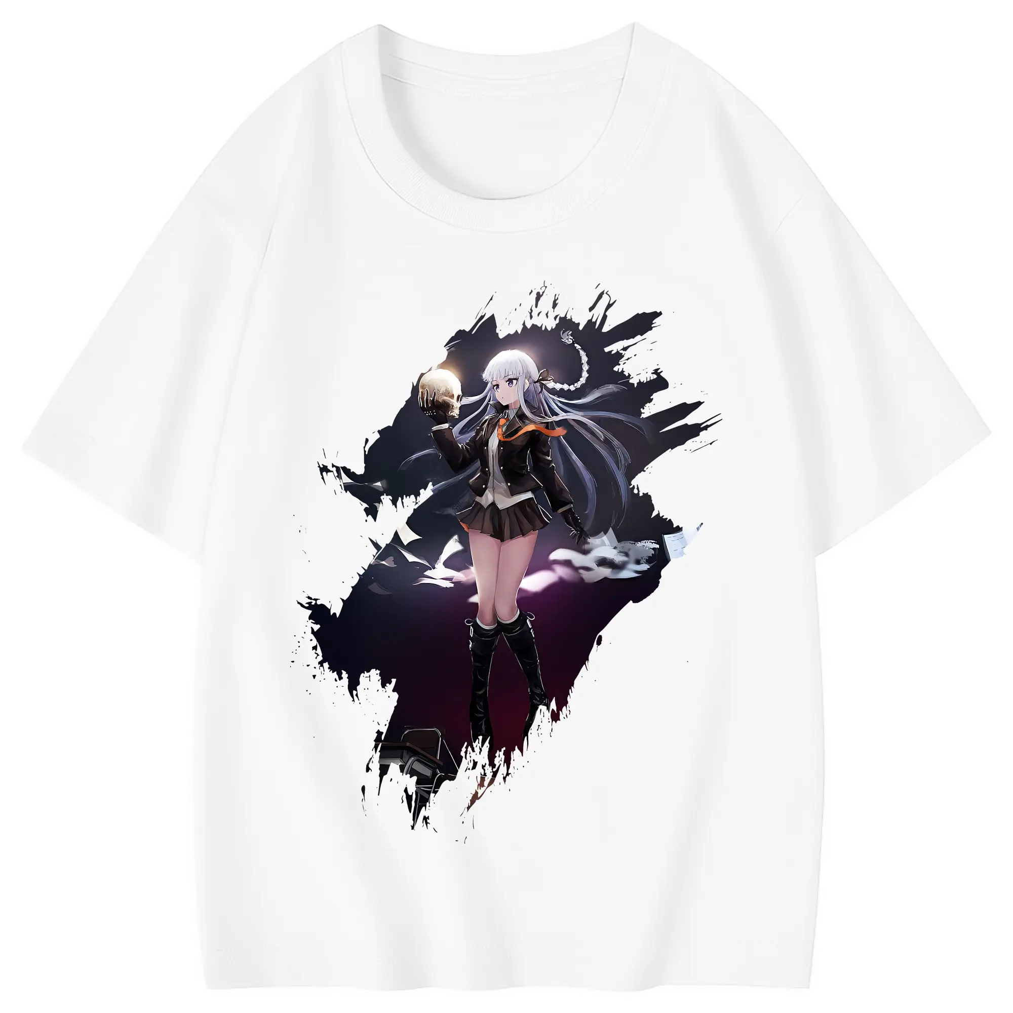 ダンガンロンパ グッズ,霧切響子 - 綿100％ キッズTシャツ ・ フロントプリント ・ 快適 通気性 ・ スポーツ カジュアル 散歩用