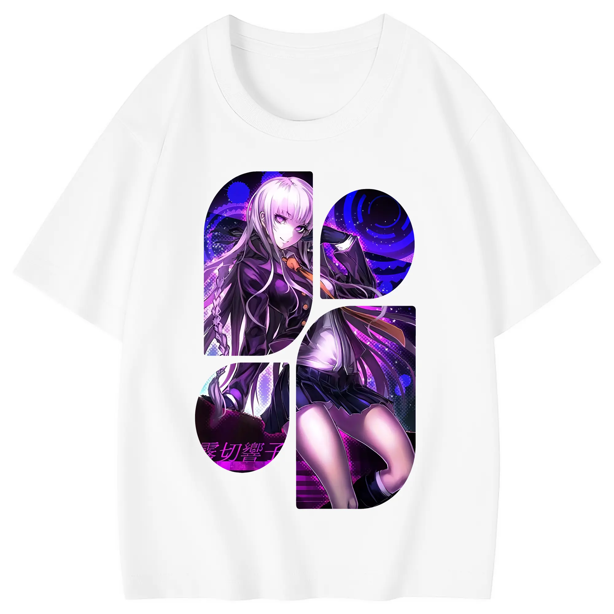 ダンガンロンパ グッズ,霧切響子 - 綿100％ キッズTシャツ ・ フロントプリント ・ 快適 通気性 ・ スポーツ カジュアル 散歩用