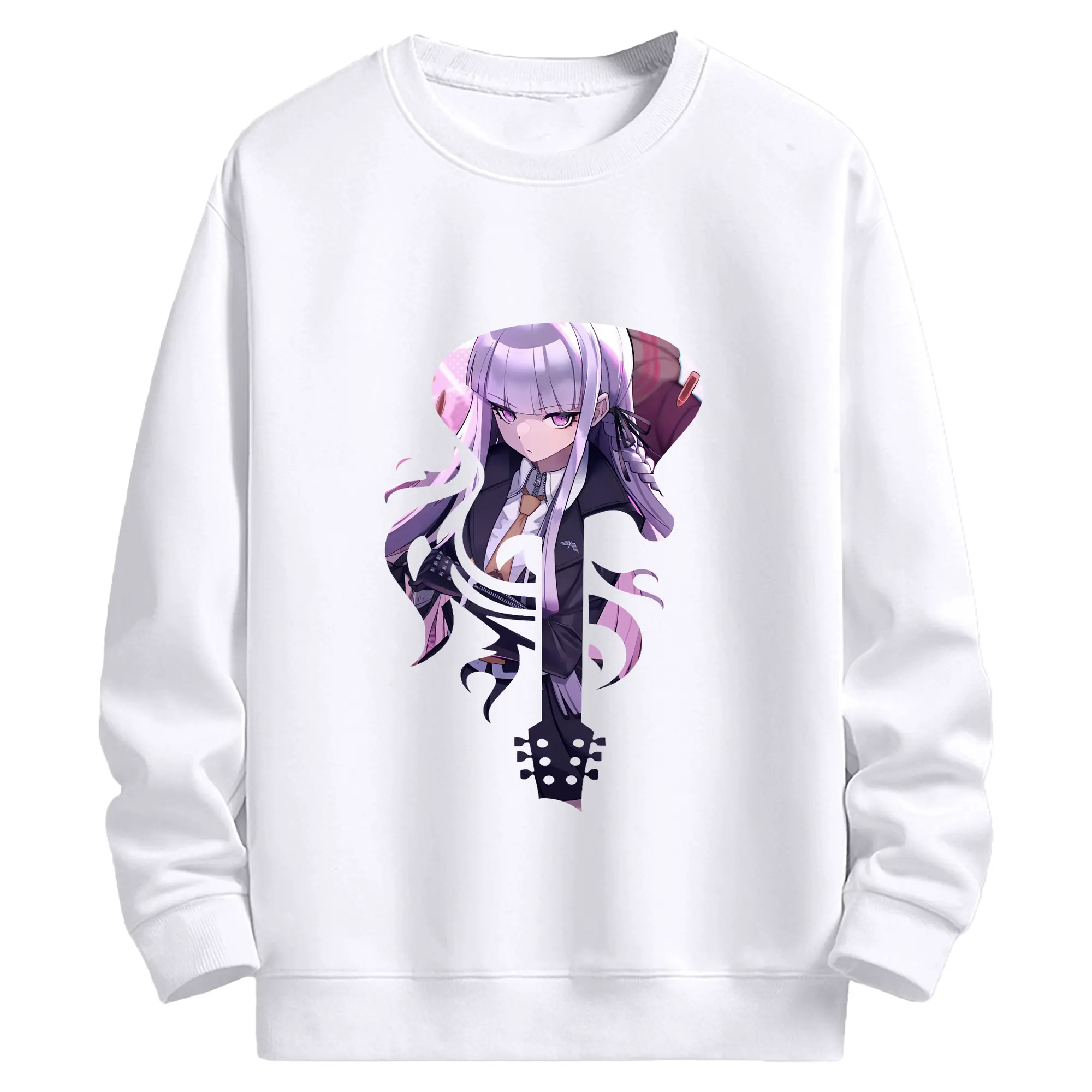 ダンガンロンパ グッズ,霧切響子 - 高品質 クルーネック スウェット ・ コットン59％ ポリエステル41％ ・ ユニセックス 長袖 トレーナー ・ カジュアル デイリー スポーツ 散歩用