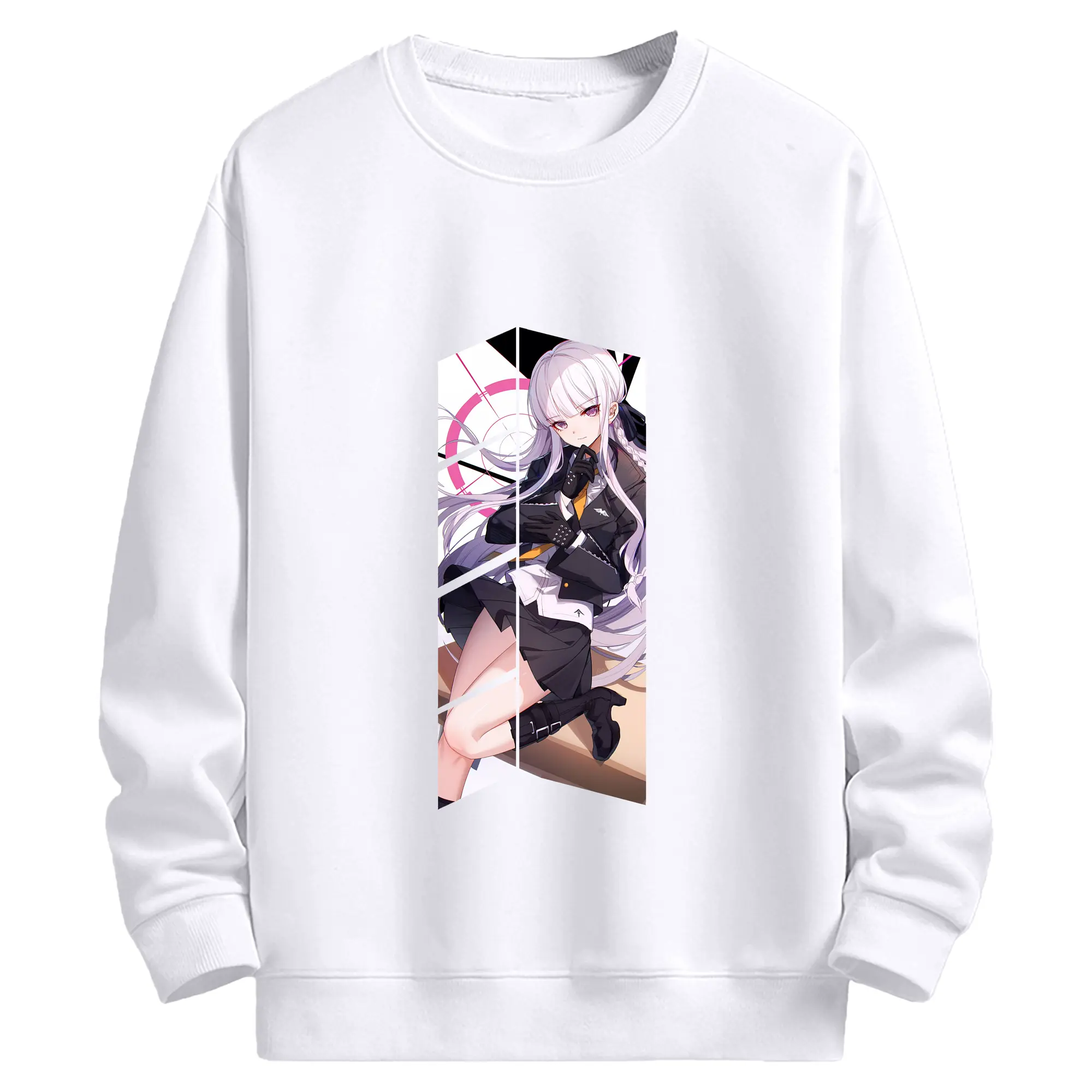 ダンガンロンパ グッズ,霧切響子 - 高品質 クルーネック スウェット ・ コットン59％ ポリエステル41％ ・ ユニセックス 長袖 トレーナー ・ カジュアル デイリー スポーツ 散歩用
