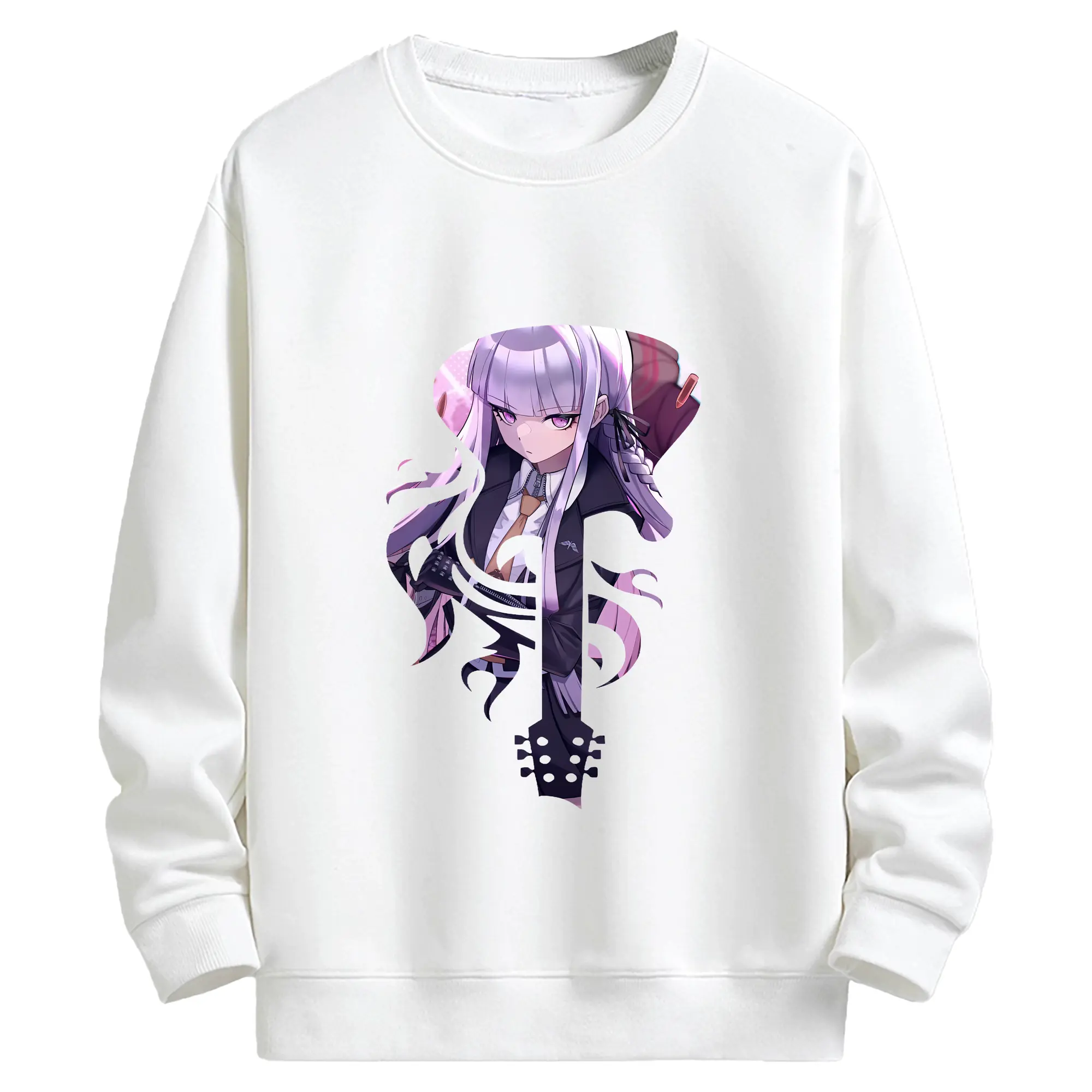 ダンガンロンパ グッズ,霧切響子 - キッズ クルーネックスウェットシャツ ・ フロントプリント ・ 綿80％ ポリエステル20％ ・ 快適 通学 スポーツ 日常使い お散歩用