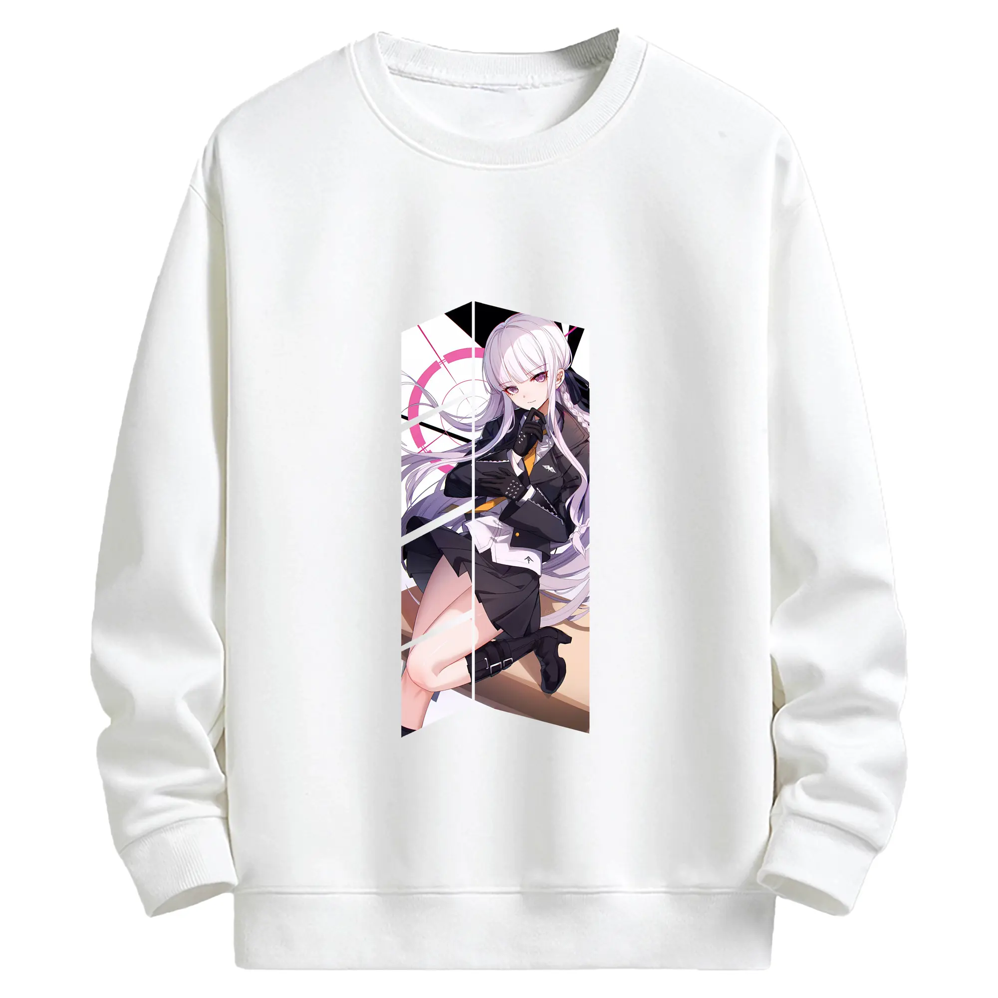 ダンガンロンパ グッズ,霧切響子 - キッズ クルーネックスウェットシャツ ・ フロントプリント ・ 綿80％ ポリエステル20％ ・ 快適 通学 スポーツ 日常使い お散歩用