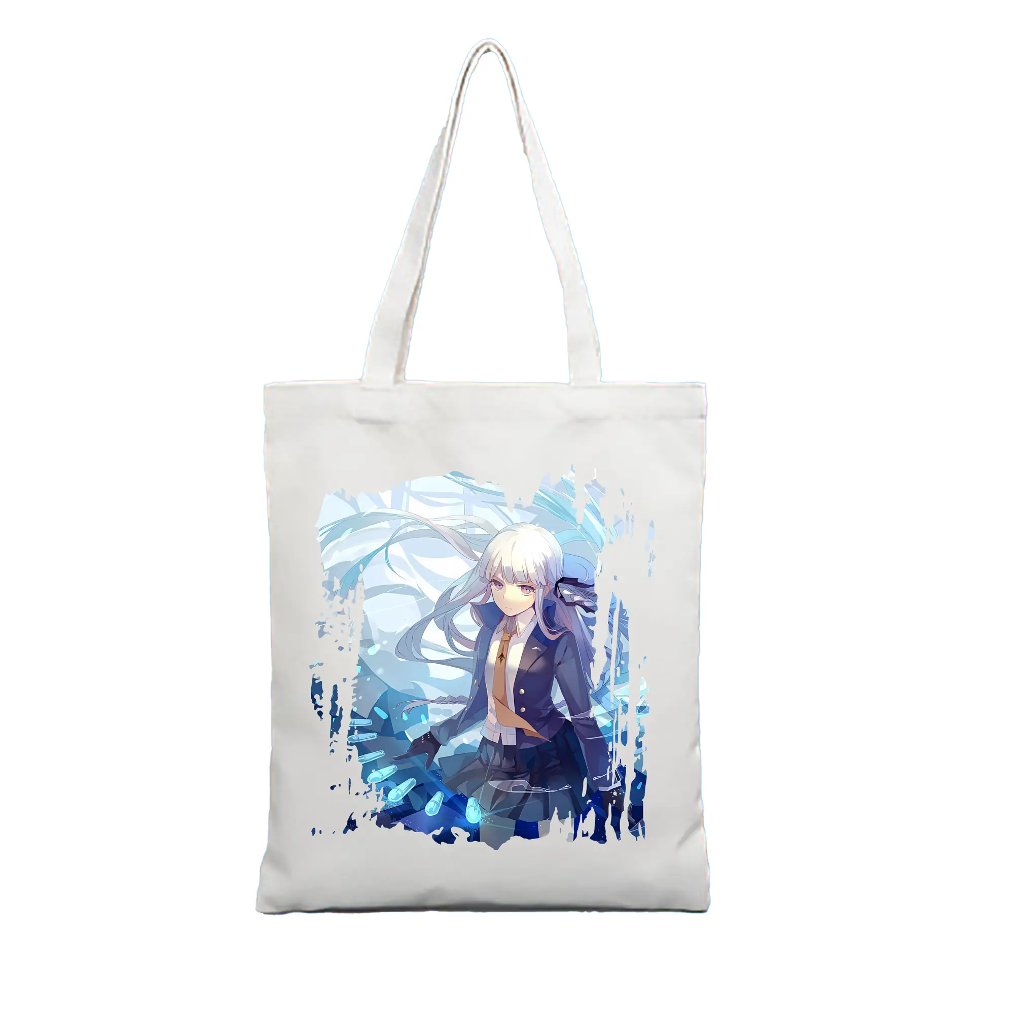 ダンガンロンパ グッズ,霧切響子 - 縦型キャンバス手提げバッグ（トートバッグ） ・ キャンバス素材 ・ ショッピング用 ・ 軽量 丈夫 お手入れ簡単