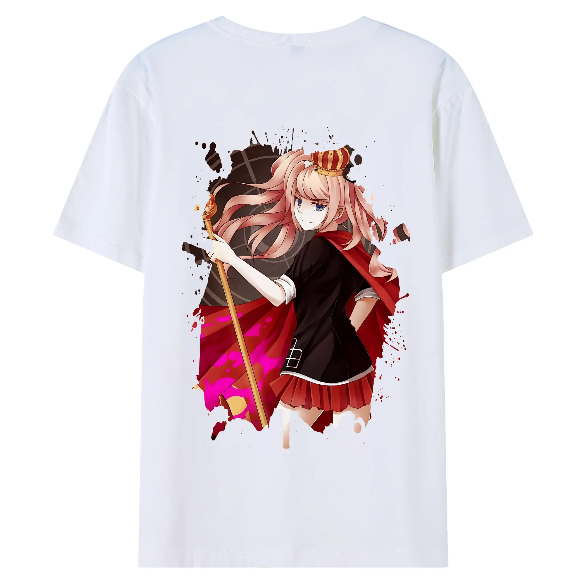 ダンガンロンパ グッズ,江ノ島盾子 - 綿100％ 半袖Tシャツ ・ バックプリント ・ 快適 通気性 ・ 日常使い 散歩 スポーツ用