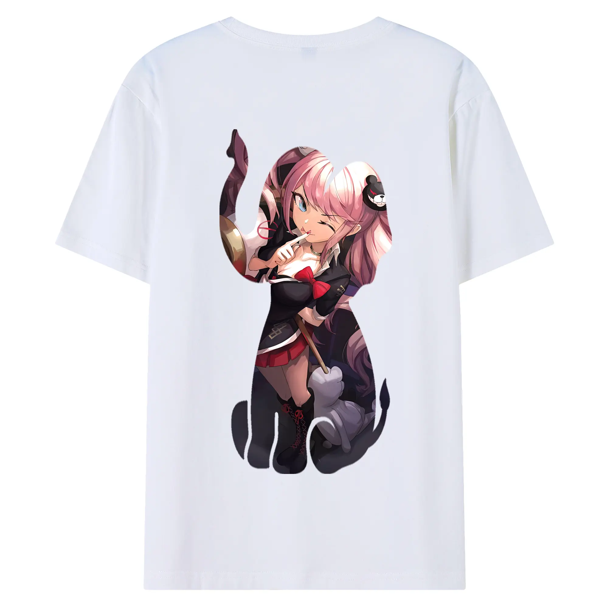 ダンガンロンパ グッズ,江ノ島盾子 - 綿100％ 半袖Tシャツ ・ バックプリント ・ 快適 通気性 ・ 日常使い 散歩 スポーツ用