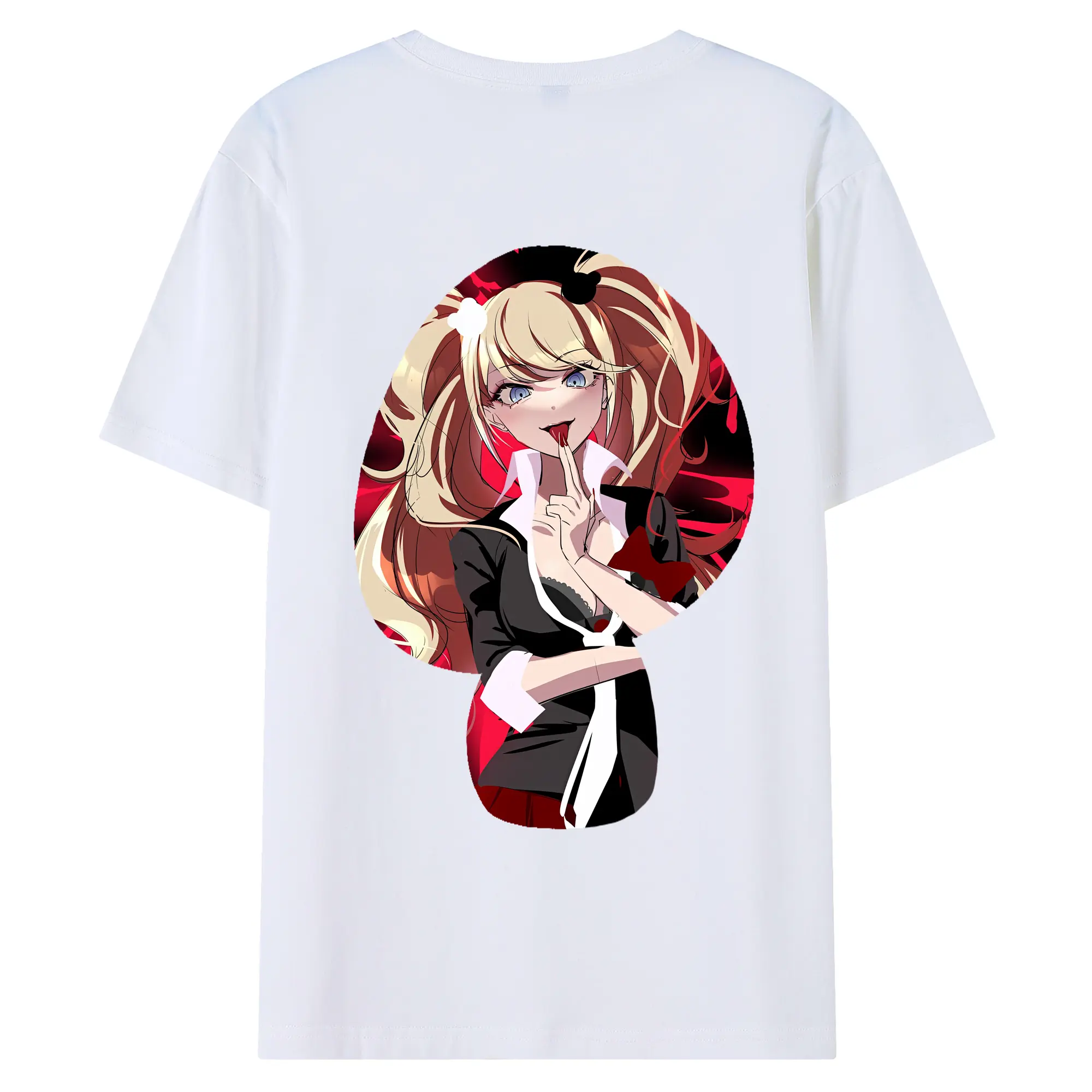 ダンガンロンパ グッズ,江ノ島盾子 - 綿100％ 半袖Tシャツ ・ バックプリント ・ 快適 通気性 ・ 日常使い 散歩 スポーツ用