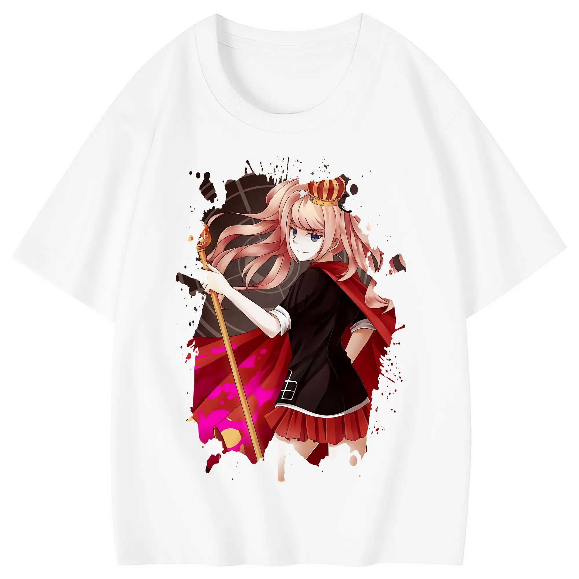 ダンガンロンパ グッズ,江ノ島盾子 - 綿100％ キッズTシャツ ・ フロントプリント ・ 快適 通気性 ・ スポーツ カジュアル 散歩用