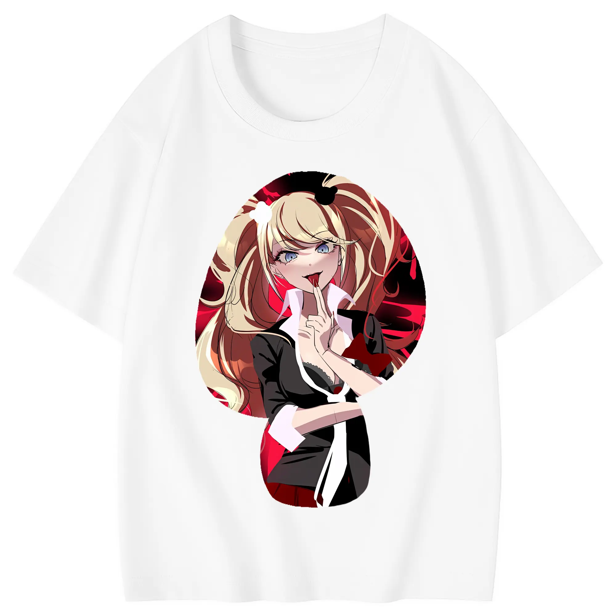 ダンガンロンパ グッズ,江ノ島盾子 - 綿100％ キッズTシャツ ・ フロントプリント ・ 快適 通気性 ・ スポーツ カジュアル 散歩用