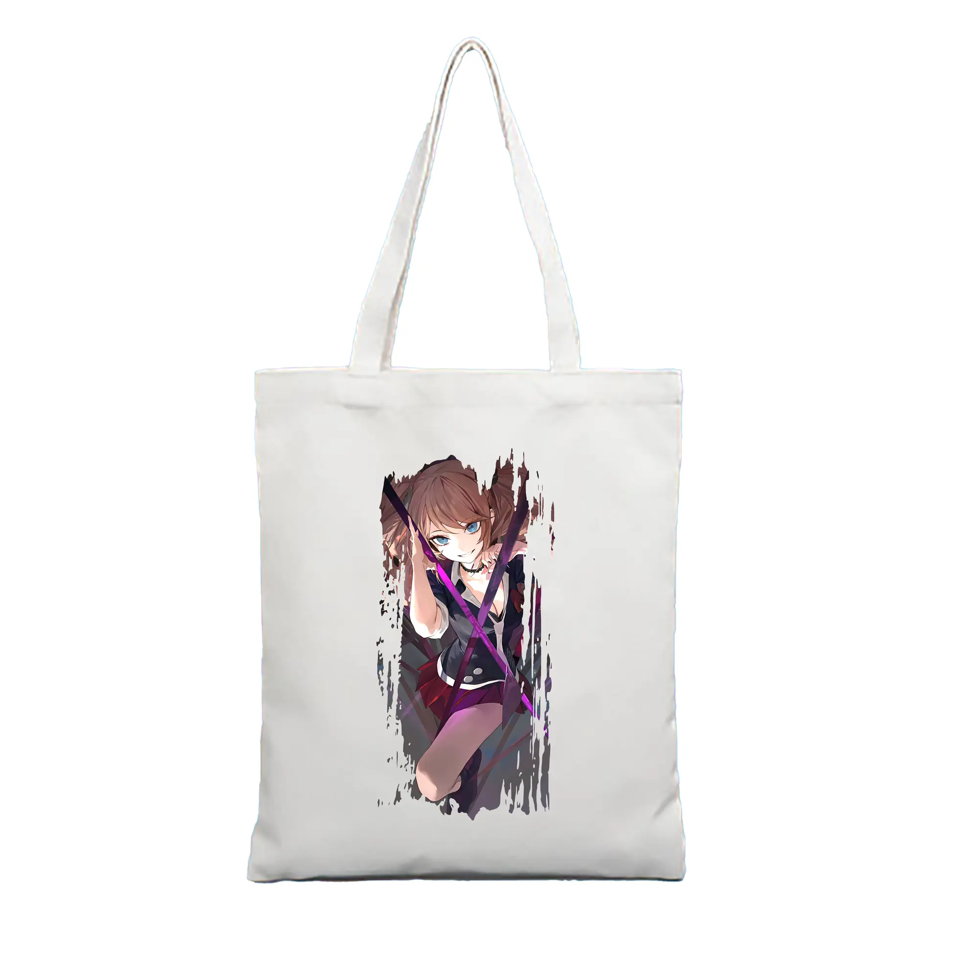 ダンガンロンパ グッズ,江ノ島盾子 - 縦型キャンバス手提げバッグ（トートバッグ） ・ キャンバス素材 ・ ショッピング用 ・ 軽量 丈夫 お手入れ簡単