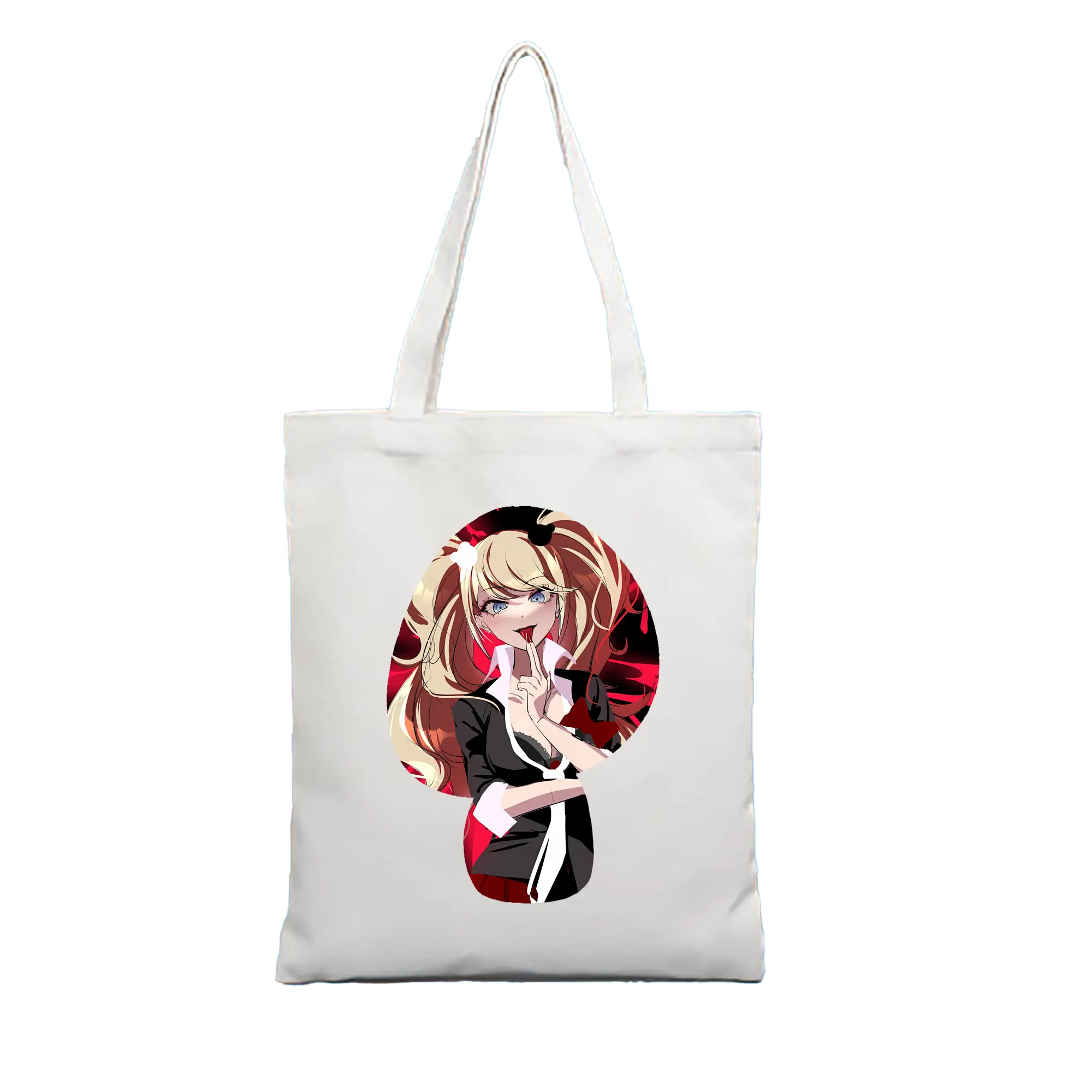 ダンガンロンパ グッズ,江ノ島盾子 - 縦型キャンバス手提げバッグ（トートバッグ） ・ キャンバス素材 ・ ショッピング用 ・ 軽量 丈夫 お手入れ簡単