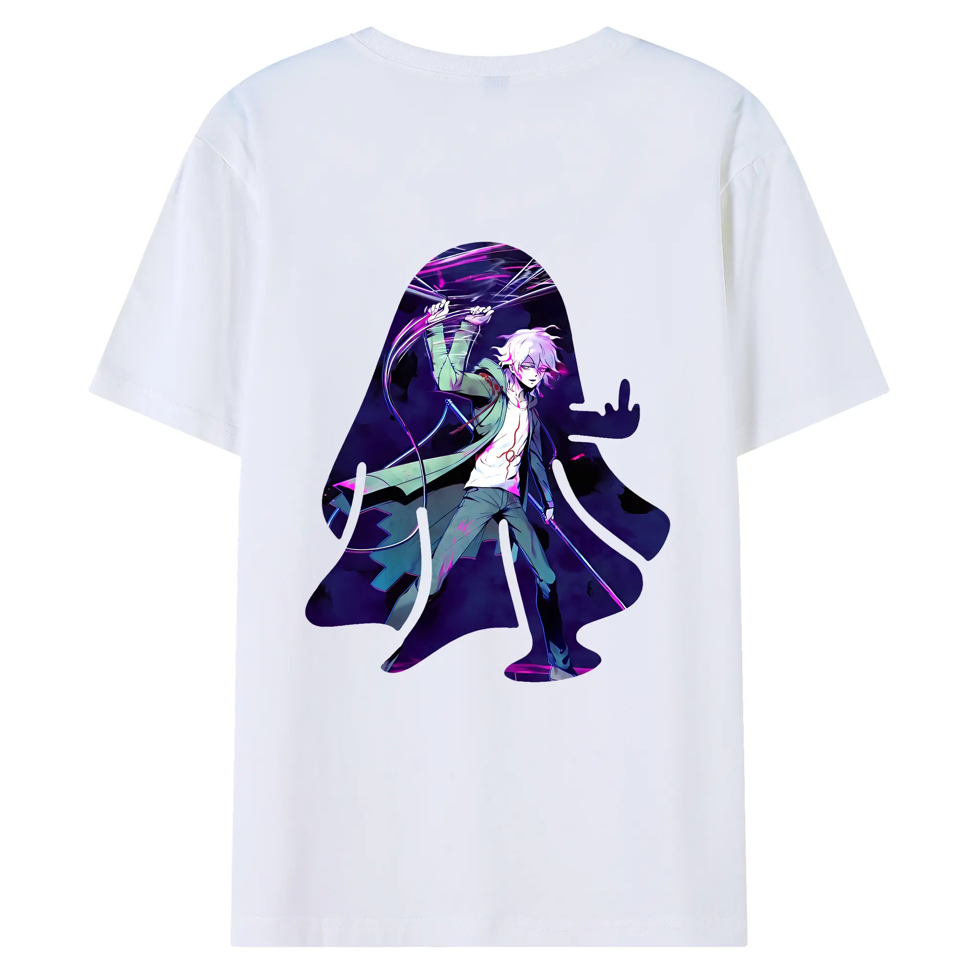 ダンガンロンパ グッズ,狛枝凪斗 - 綿100％ 半袖Tシャツ ・ バックプリント ・ 快適 通気性 ・ 日常使い 散歩 スポーツ用