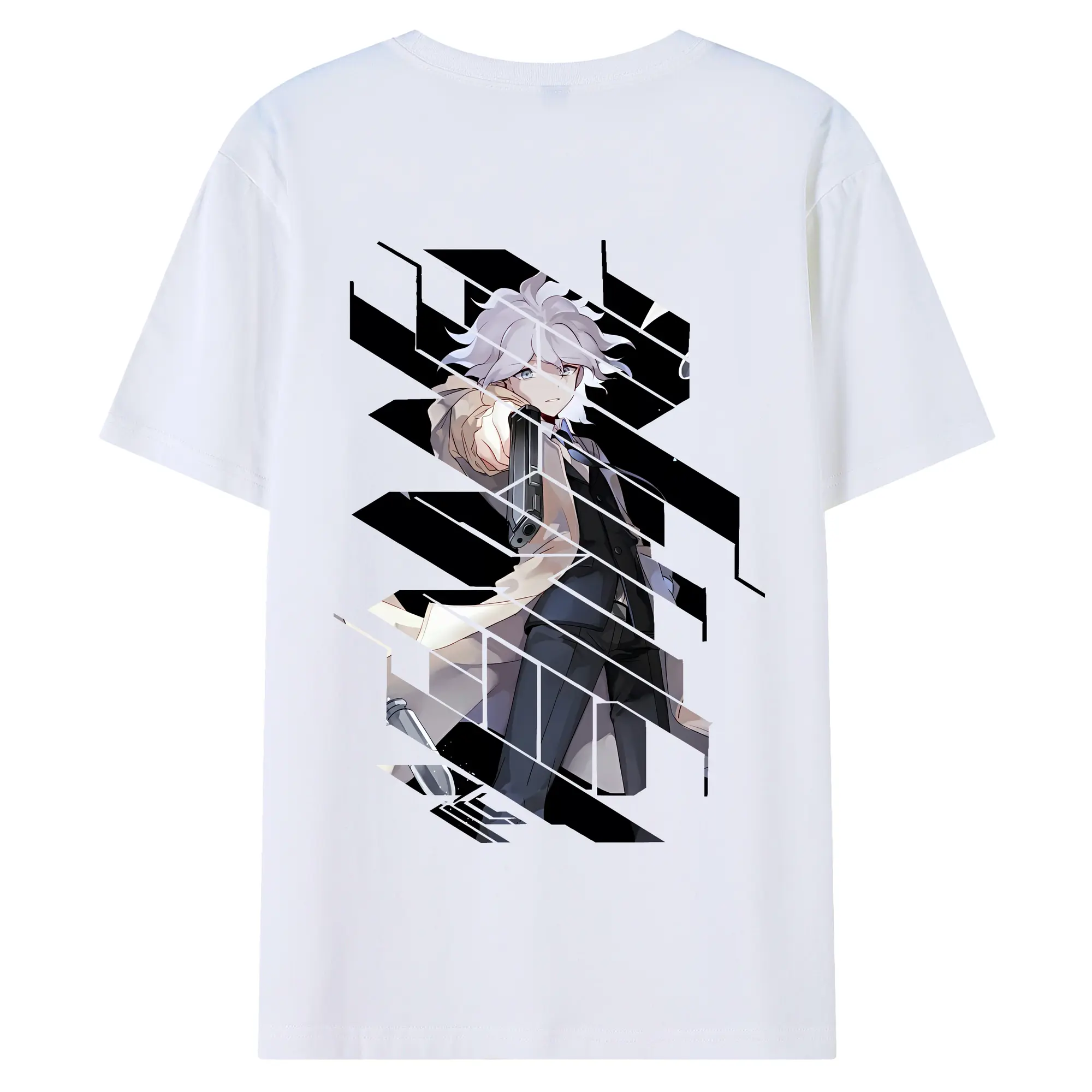 ダンガンロンパ グッズ,狛枝凪斗 - 綿100％ 半袖Tシャツ ・ バックプリント ・ 快適 通気性 ・ 日常使い 散歩 スポーツ用