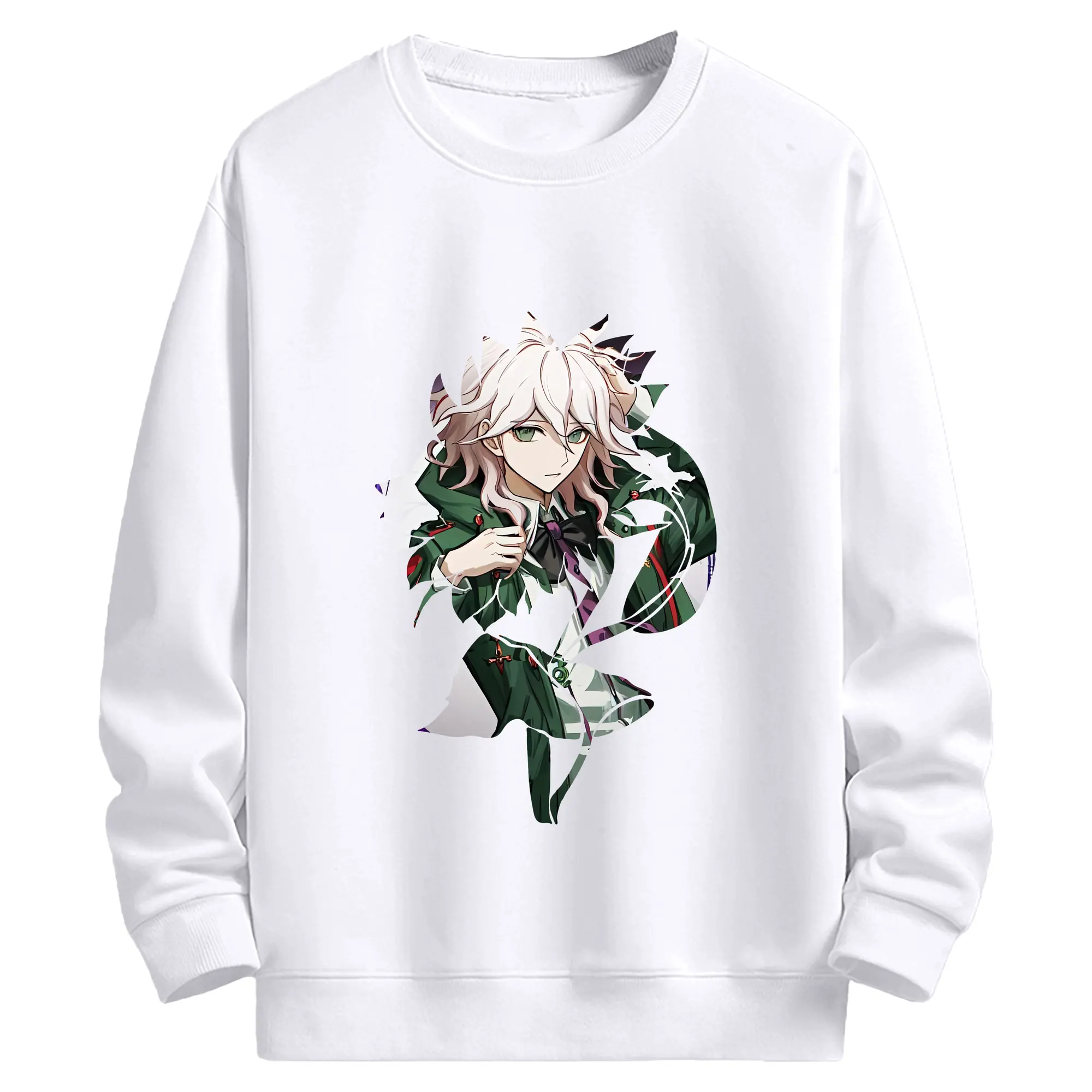 ダンガンロンパ グッズ,狛枝凪斗 - 高品質 クルーネック スウェット ・ コットン59％ ポリエステル41％ ・ ユニセックス 長袖 トレーナー ・ カジュアル デイリー スポーツ 散歩用