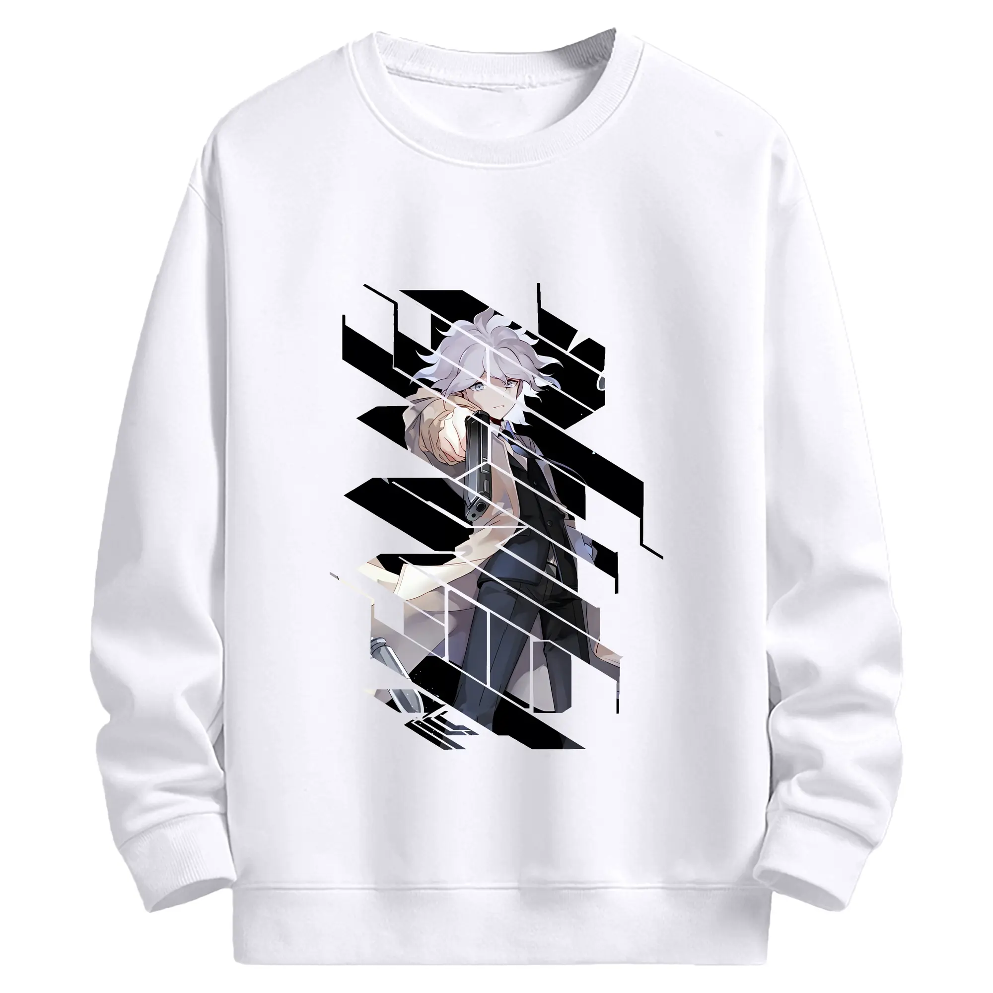 ダンガンロンパ グッズ,狛枝凪斗 - 高品質 クルーネック スウェット ・ コットン59％ ポリエステル41％ ・ ユニセックス 長袖 トレーナー ・ カジュアル デイリー スポーツ 散歩用