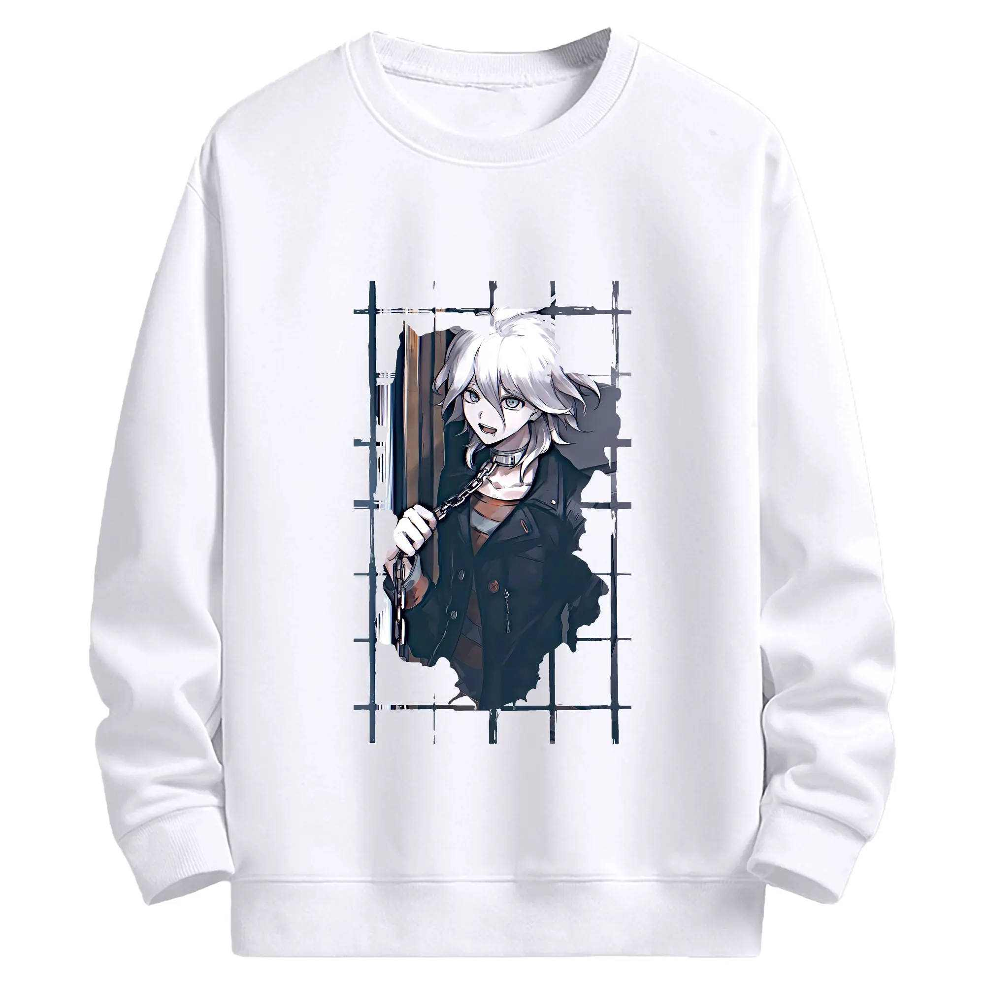 ダンガンロンパ グッズ,狛枝凪斗 - 高品質 クルーネック スウェット ・ コットン59％ ポリエステル41％ ・ ユニセックス 長袖 トレーナー ・ カジュアル デイリー スポーツ 散歩用