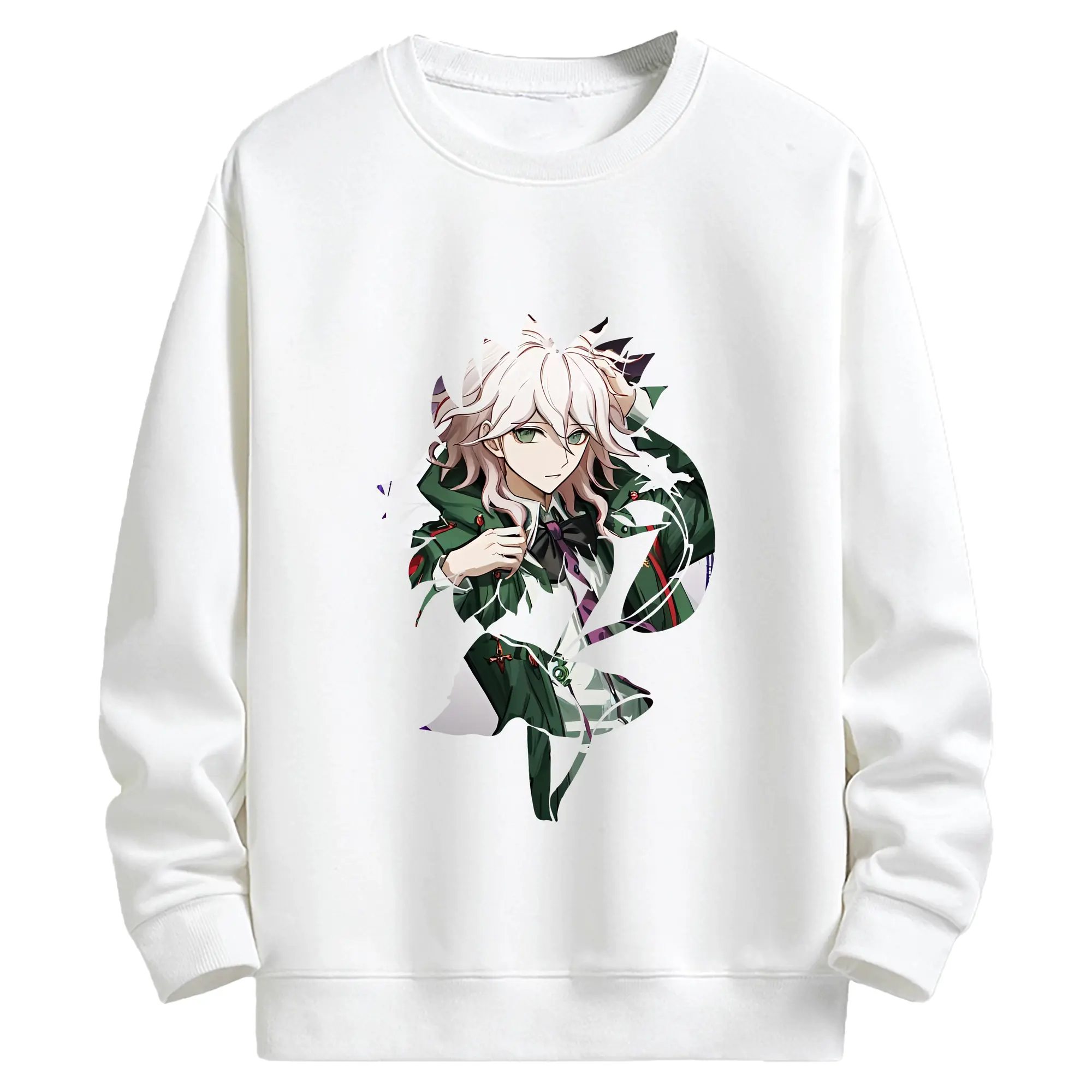 ダンガンロンパ グッズ,狛枝凪斗 - キッズ クルーネックスウェットシャツ ・ フロントプリント ・ 綿80％ ポリエステル20％ ・ 快適 通学 スポーツ 日常使い お散歩用