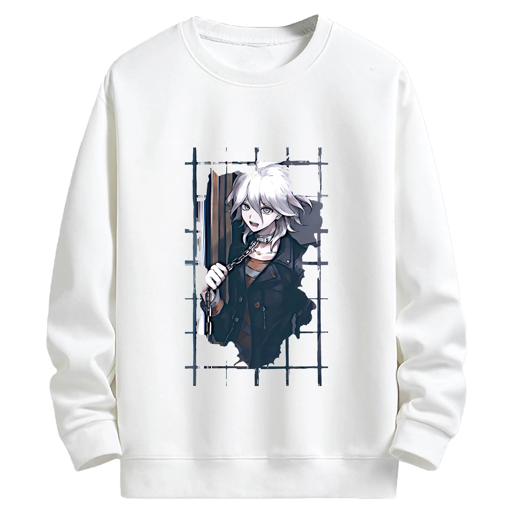 ダンガンロンパ グッズ,狛枝凪斗 - キッズ クルーネックスウェットシャツ ・ フロントプリント ・ 綿80％ ポリエステル20％ ・ 快適 通学 スポーツ 日常使い お散歩用