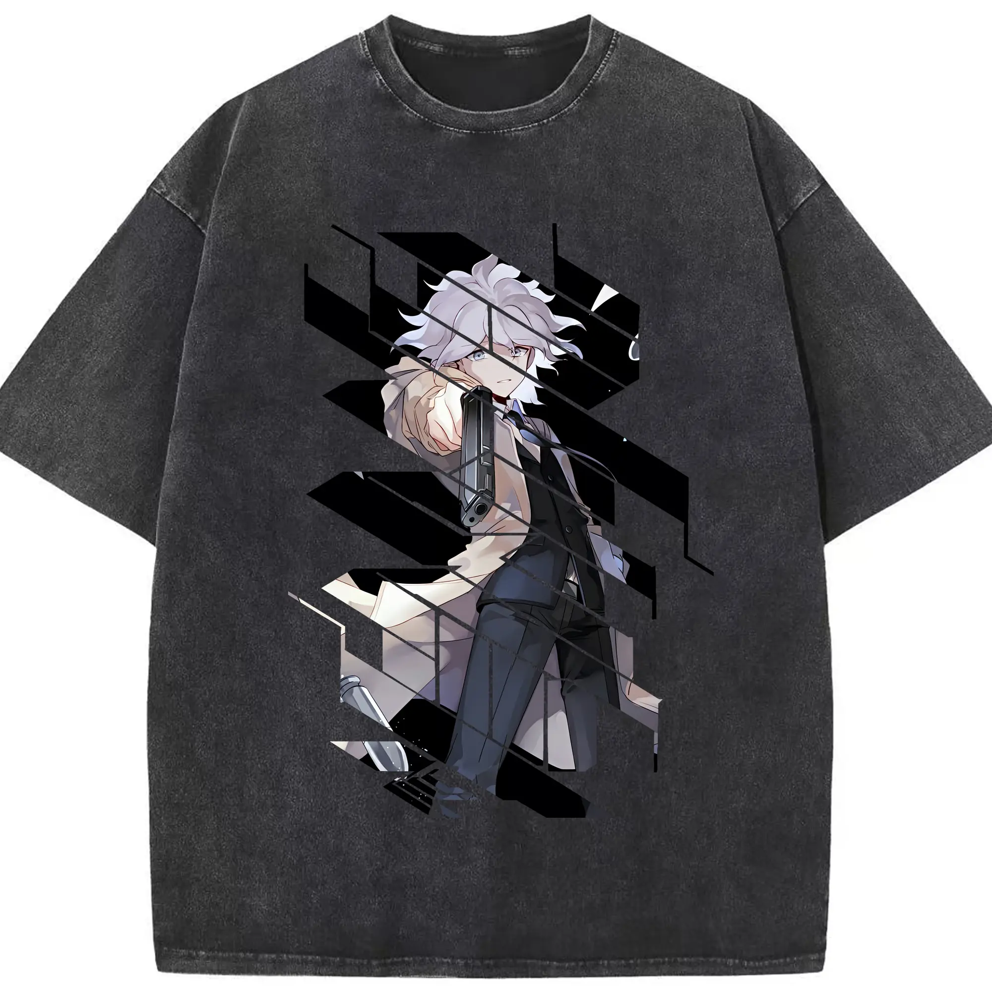 ダンガンロンパ グッズ,狛枝凪斗 - 綿100％ ヴィンテージ風 半袖Tシャツ ・ フロントプリント ・ 柔らか肌触り ・ 通気性 快適 ・ スポーツ カジュアル 外出用