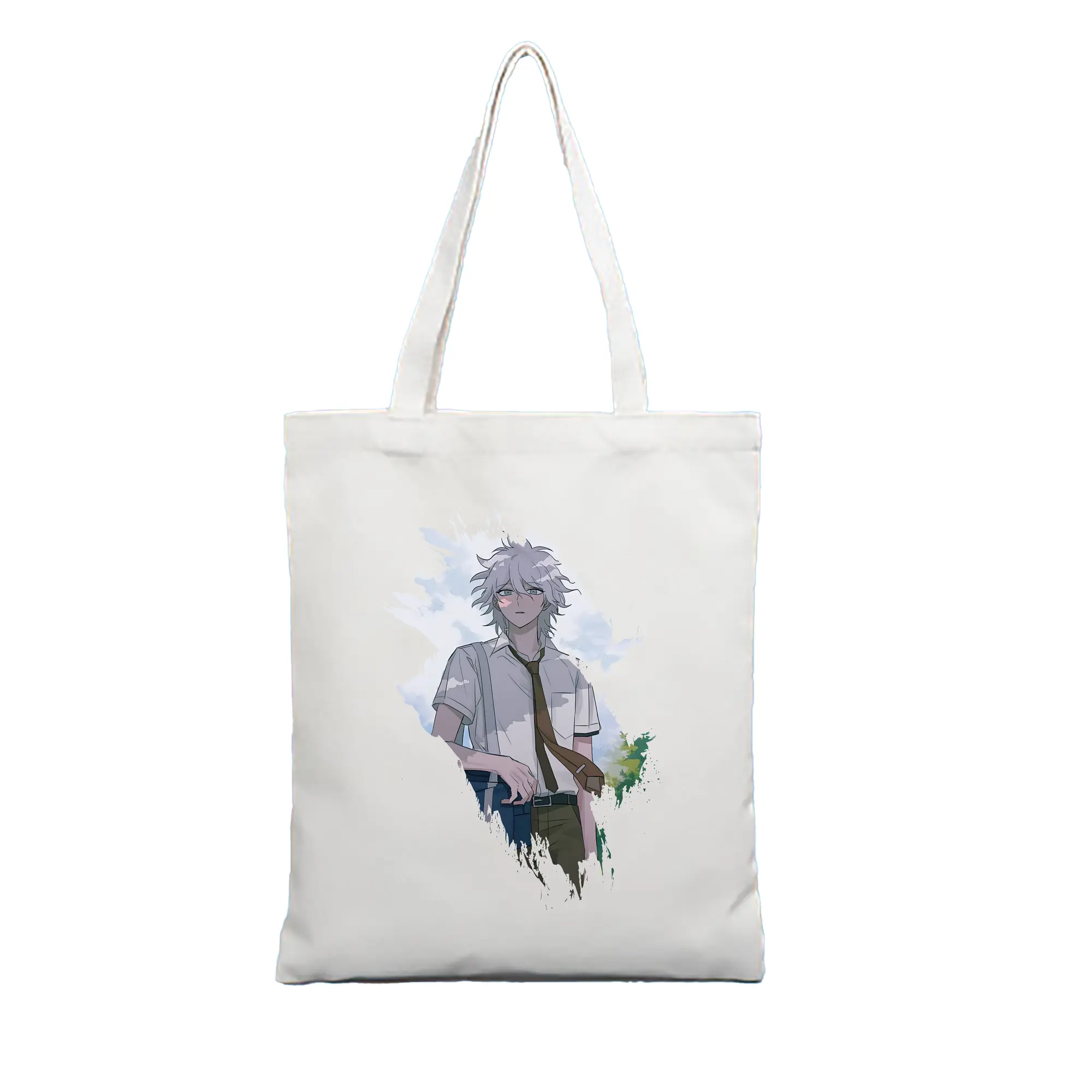 ダンガンロンパ グッズ,狛枝凪斗 - 縦型キャンバス手提げバッグ（トートバッグ） ・ キャンバス素材 ・ ショッピング用 ・ 軽量 丈夫 お手入れ簡単