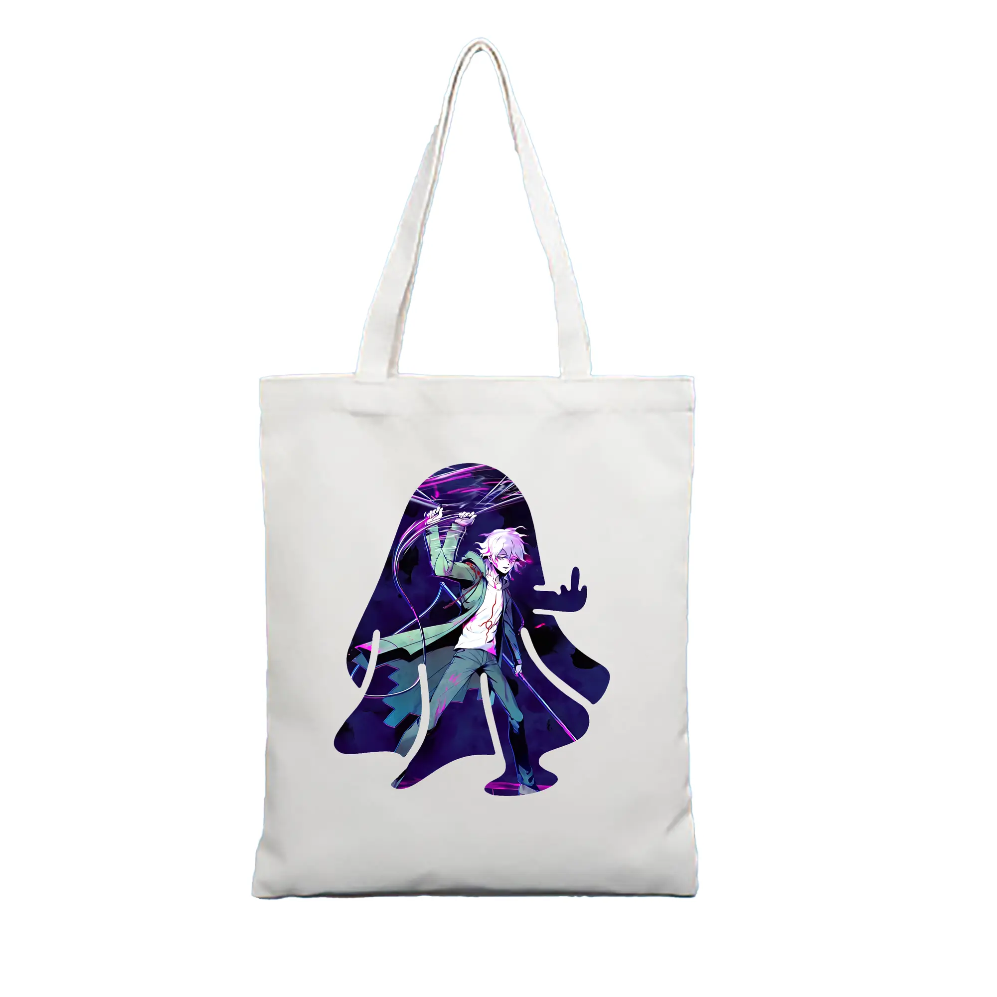 ダンガンロンパ グッズ,狛枝凪斗 - 縦型キャンバス手提げバッグ（トートバッグ） ・ キャンバス素材 ・ ショッピング用 ・ 軽量 丈夫 お手入れ簡単