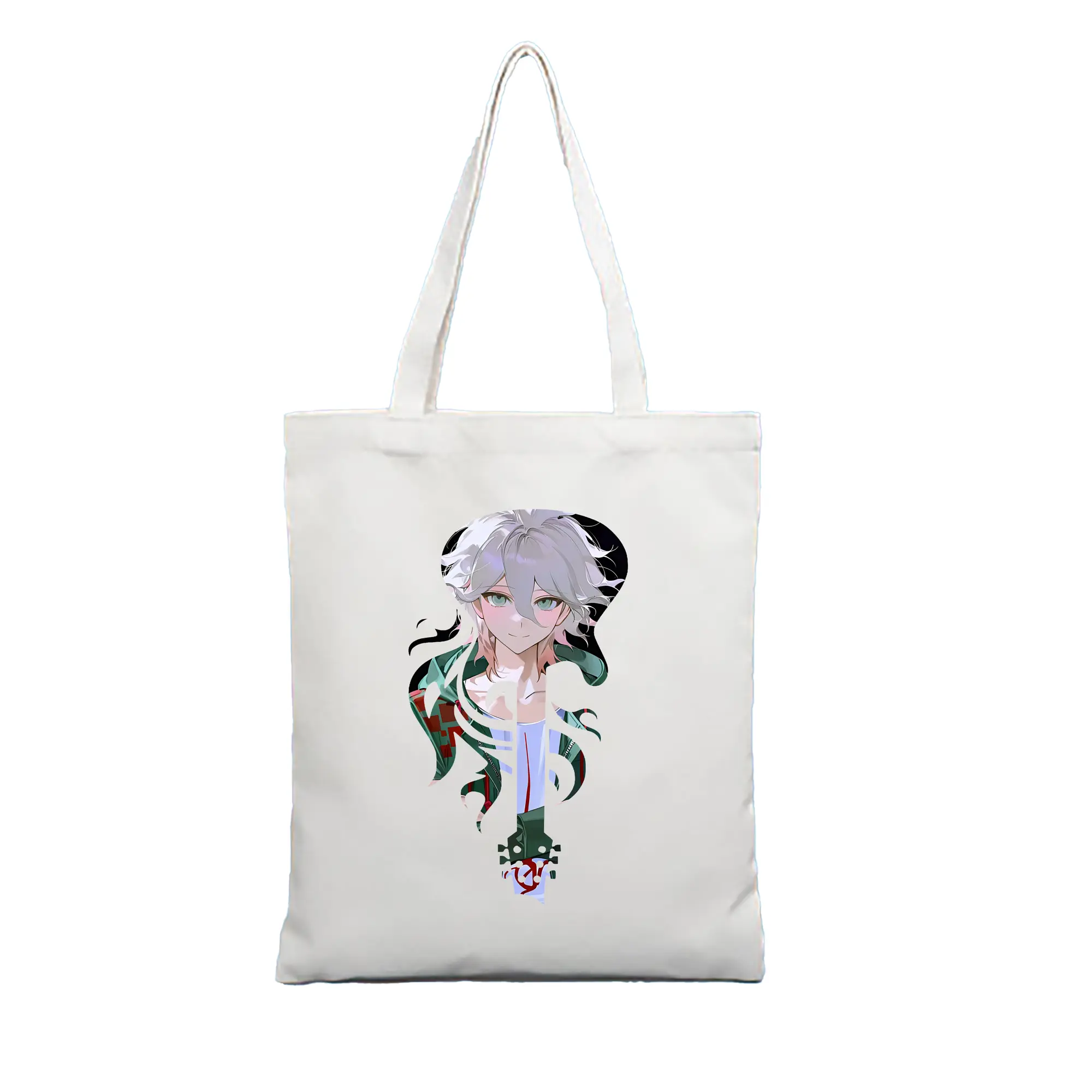 ダンガンロンパ グッズ,狛枝凪斗 - 縦型キャンバス手提げバッグ（トートバッグ） ・ キャンバス素材 ・ ショッピング用 ・ 軽量 丈夫 お手入れ簡単