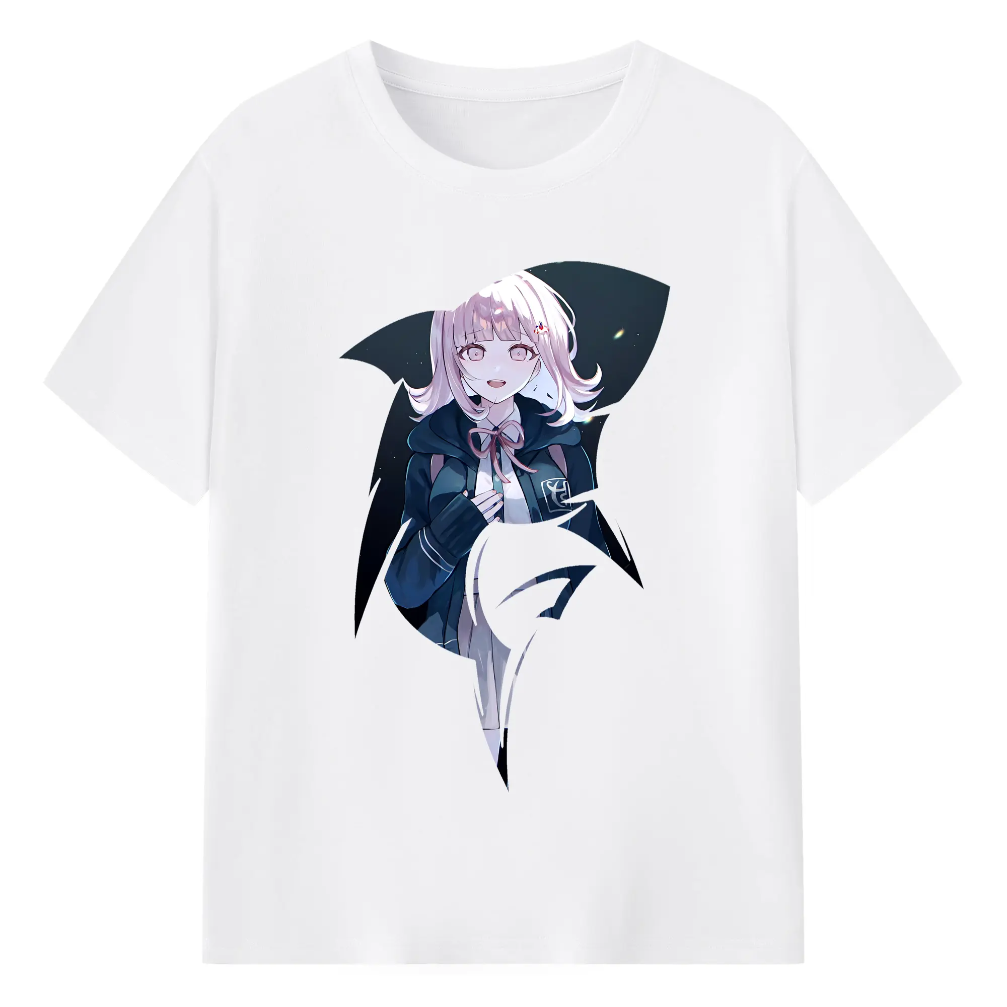 ダンガンロンパ グッズ,七海千秋 - 綿100％ 半袖Tシャツ ・ フロントプリント ・ 快適 通気性 ・ 日常使い 散歩 スポーツ用