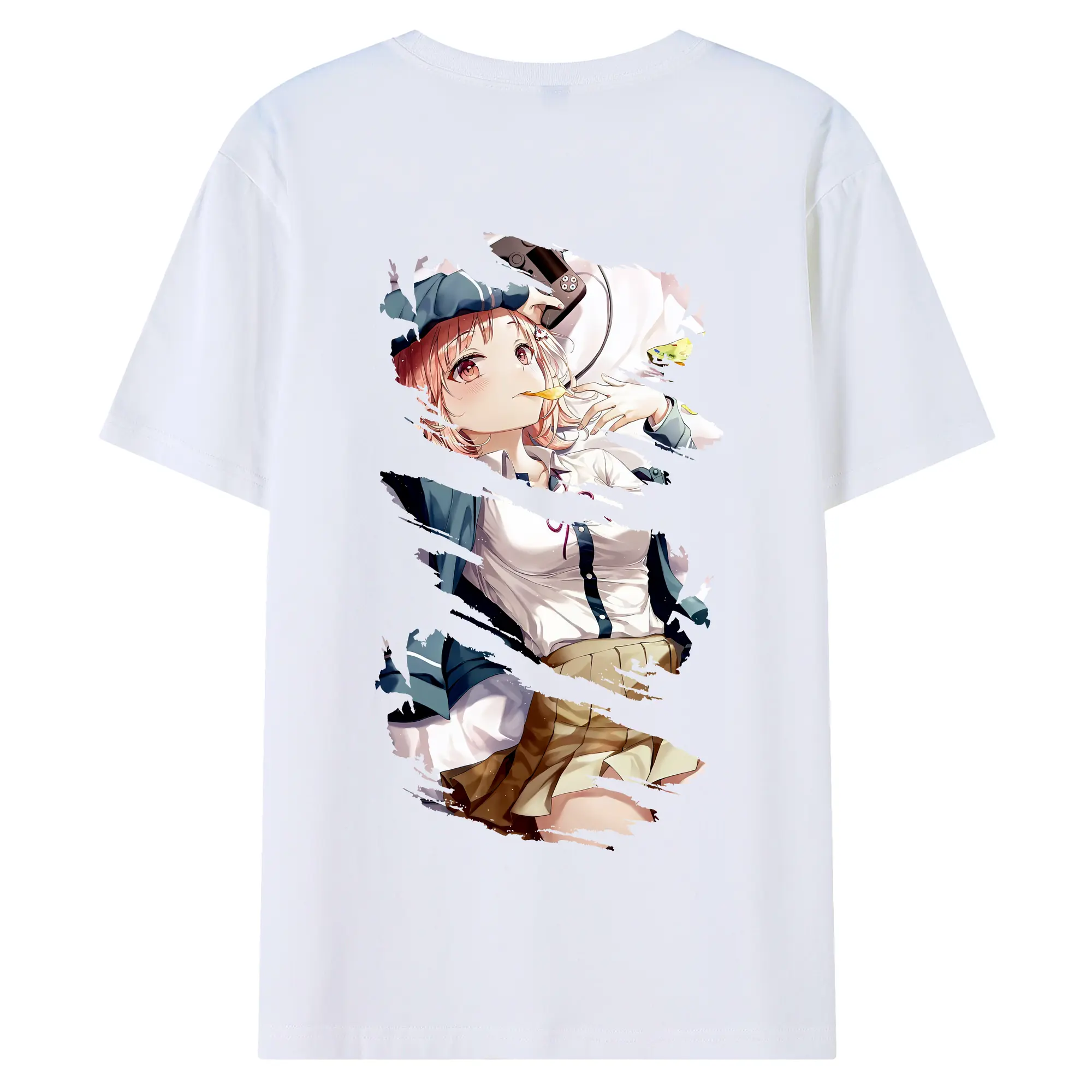 ダンガンロンパ グッズ,七海千秋 - 綿100％ 半袖Tシャツ ・ バックプリント ・ 快適 通気性 ・ 日常使い 散歩 スポーツ用