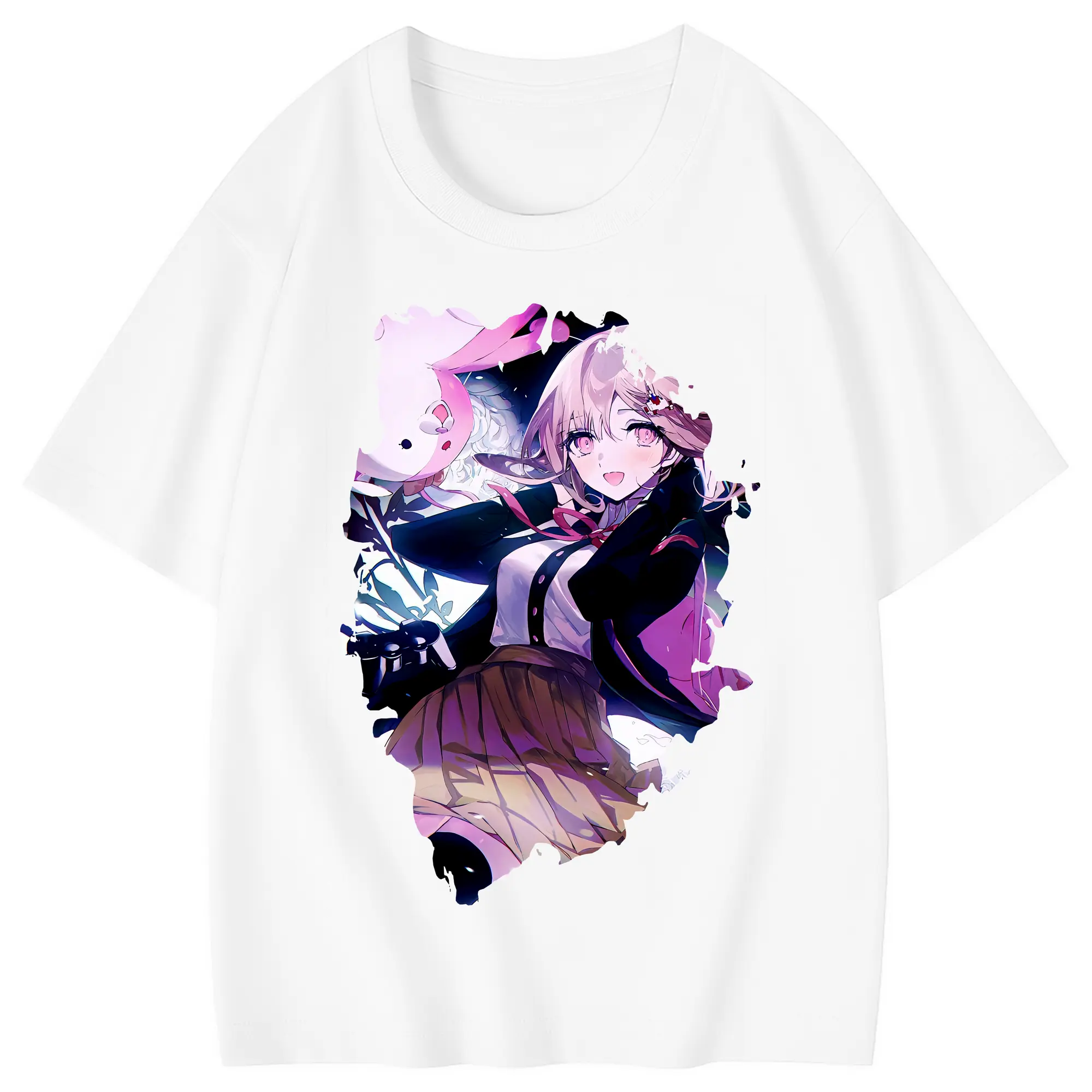 ダンガンロンパ グッズ,七海千秋 - 綿100％ キッズTシャツ ・ フロントプリント ・ 快適 通気性 ・ スポーツ カジュアル 散歩用