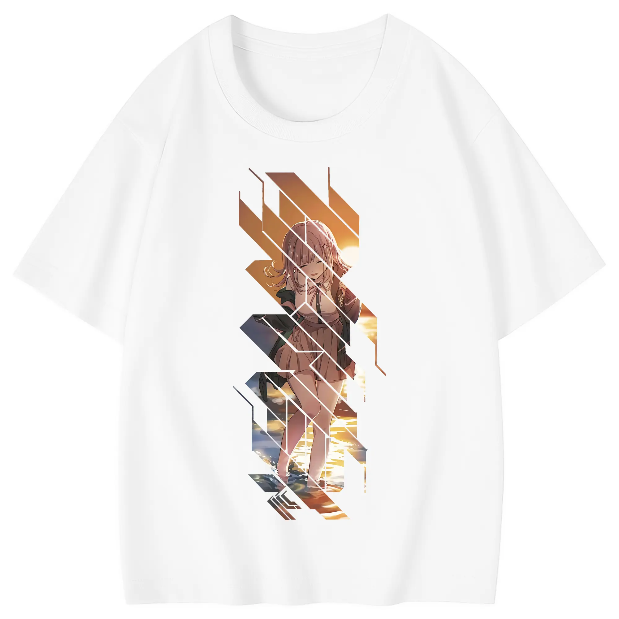 ダンガンロンパ グッズ,七海千秋 - 綿100％ キッズTシャツ ・ フロントプリント ・ 快適 通気性 ・ スポーツ カジュアル 散歩用