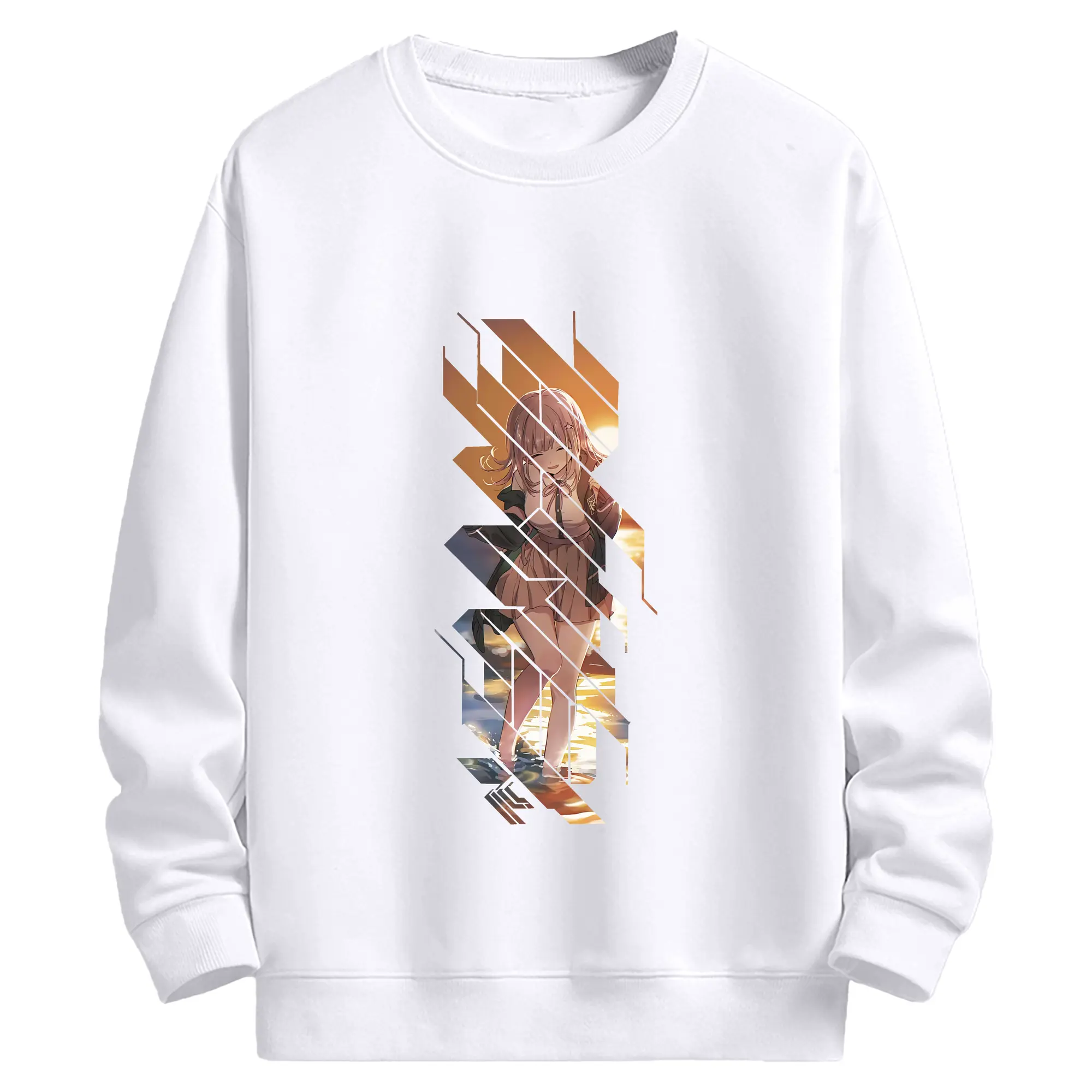 ダンガンロンパ グッズ,七海千秋 - 高品質 クルーネック スウェット ・ コットン59％ ポリエステル41％ ・ ユニセックス 長袖 トレーナー ・ カジュアル デイリー スポーツ 散歩用