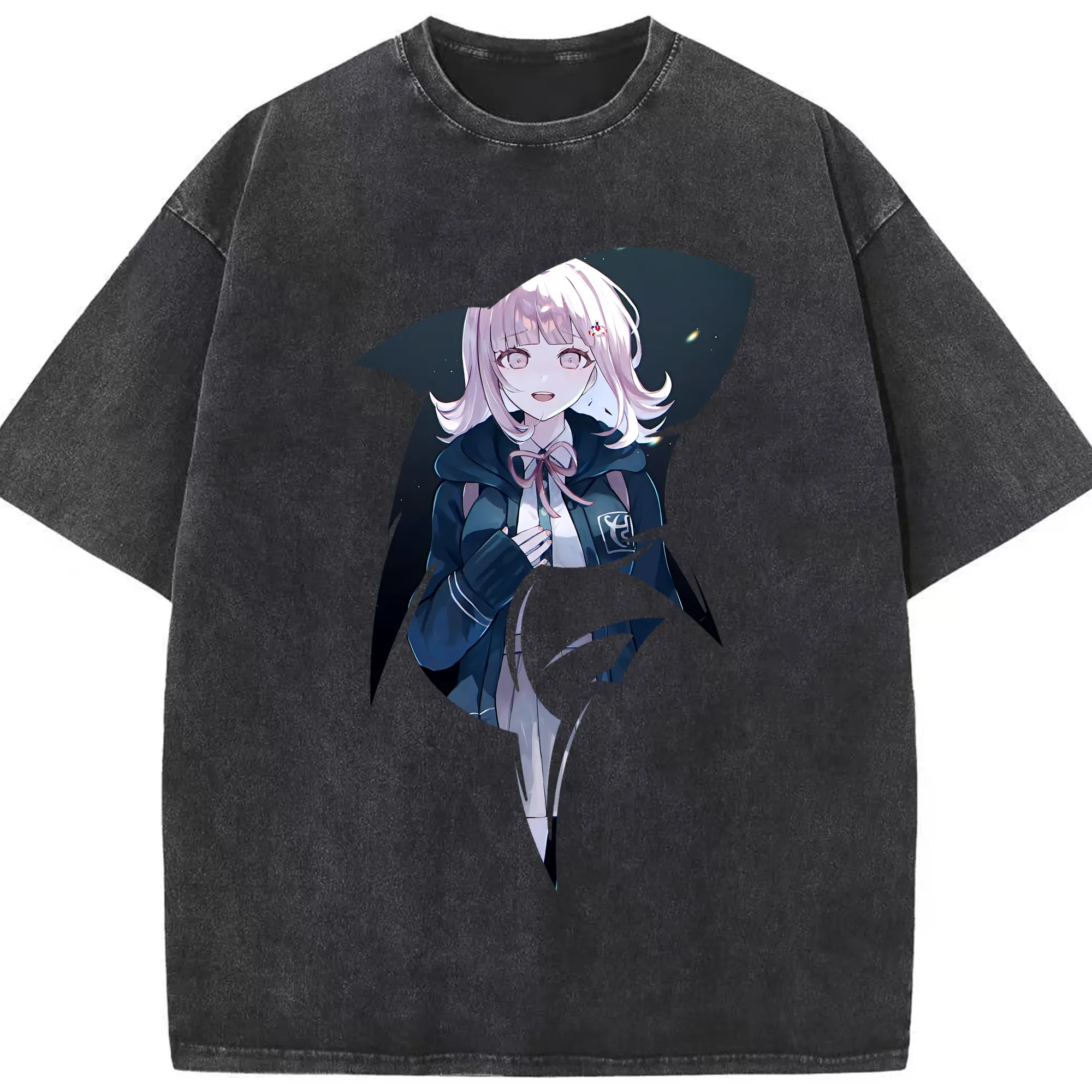 ダンガンロンパ グッズ,七海千秋 - 綿100％ ヴィンテージ風 半袖Tシャツ ・ フロントプリント ・ 柔らか肌触り ・ 通気性 快適 ・ スポーツ カジュアル 外出用