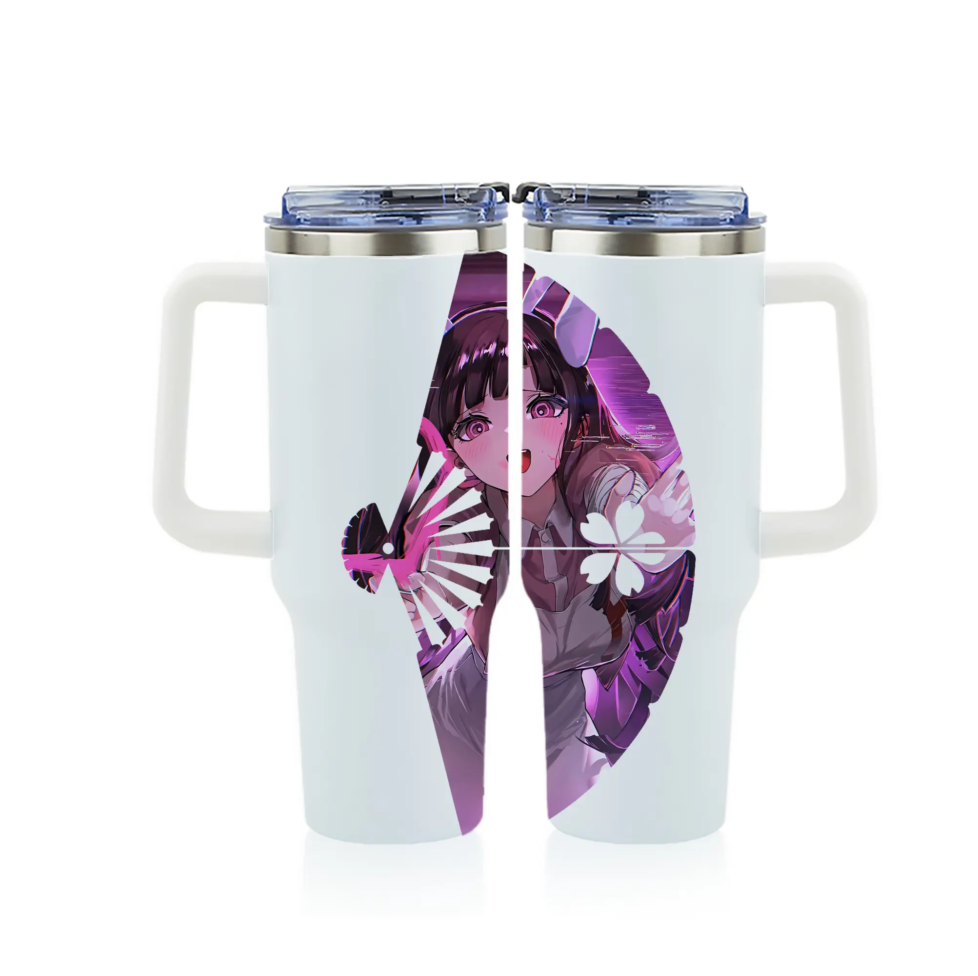 ダンガンロンパ グッズ,罪木蜜柑 - 1200mL フルプリント車用タンブラー ・ 304ステンレス 内側 ・ 201ステンレス 外側 ・ 保温 保冷 ・ 通勤 ドライブ アウトドア用