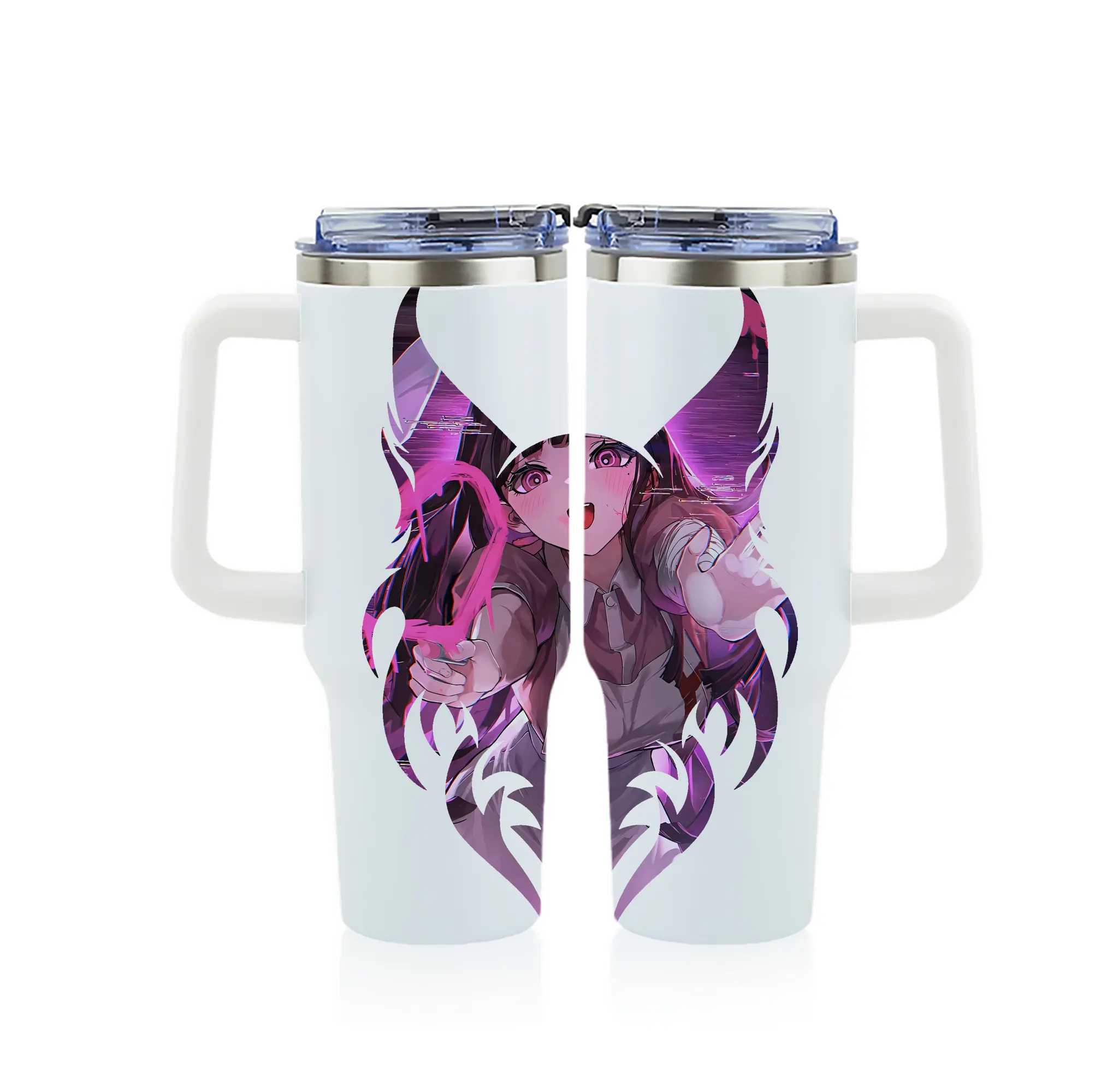 ダンガンロンパ グッズ,罪木蜜柑 - 1200mL フルプリント車用タンブラー ・ 304ステンレス 内側 ・ 201ステンレス 外側 ・ 保温 保冷 ・ 通勤 ドライブ アウトドア用